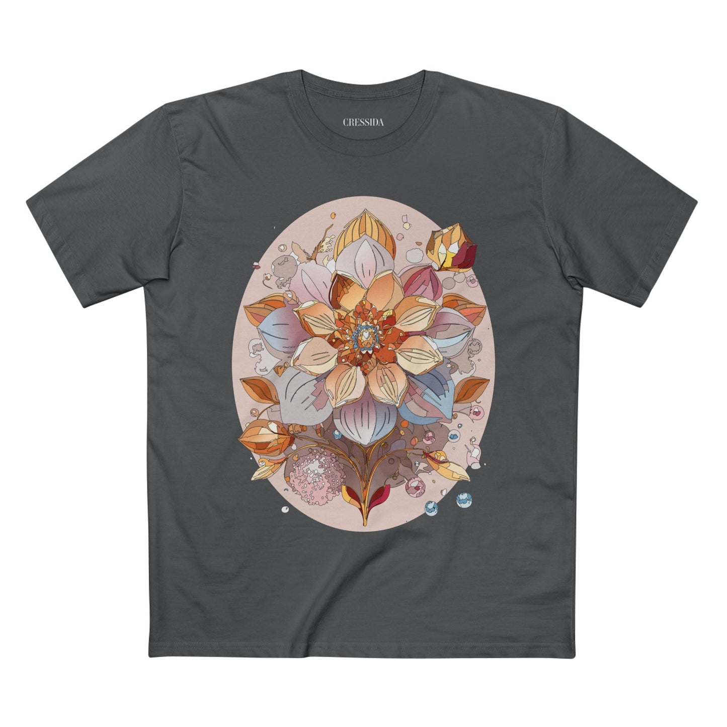 Floral Shirt, Shirt with Flower, Tee Shirt with Antique Flower