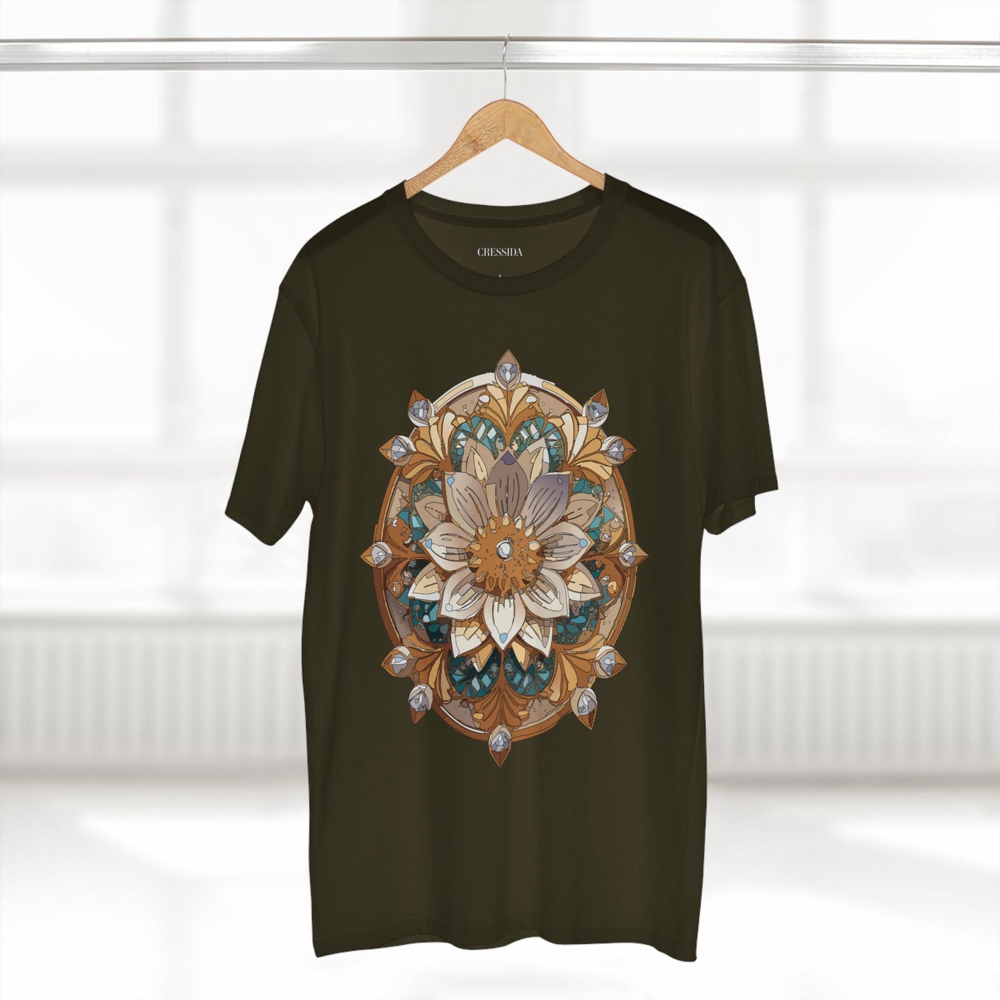 Floral Shirt, Shirt with Flower, Tee Shirt with Antique Flower