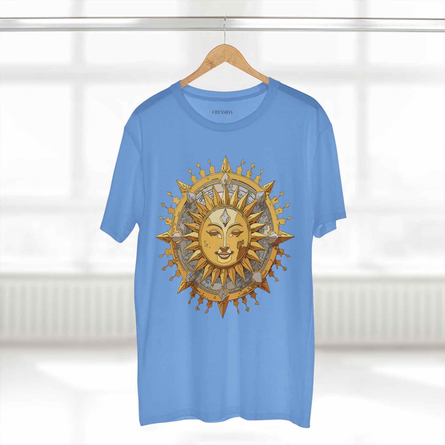 Sun Shirt, Shirt with Sun, Tee Shirt with Gold Sun