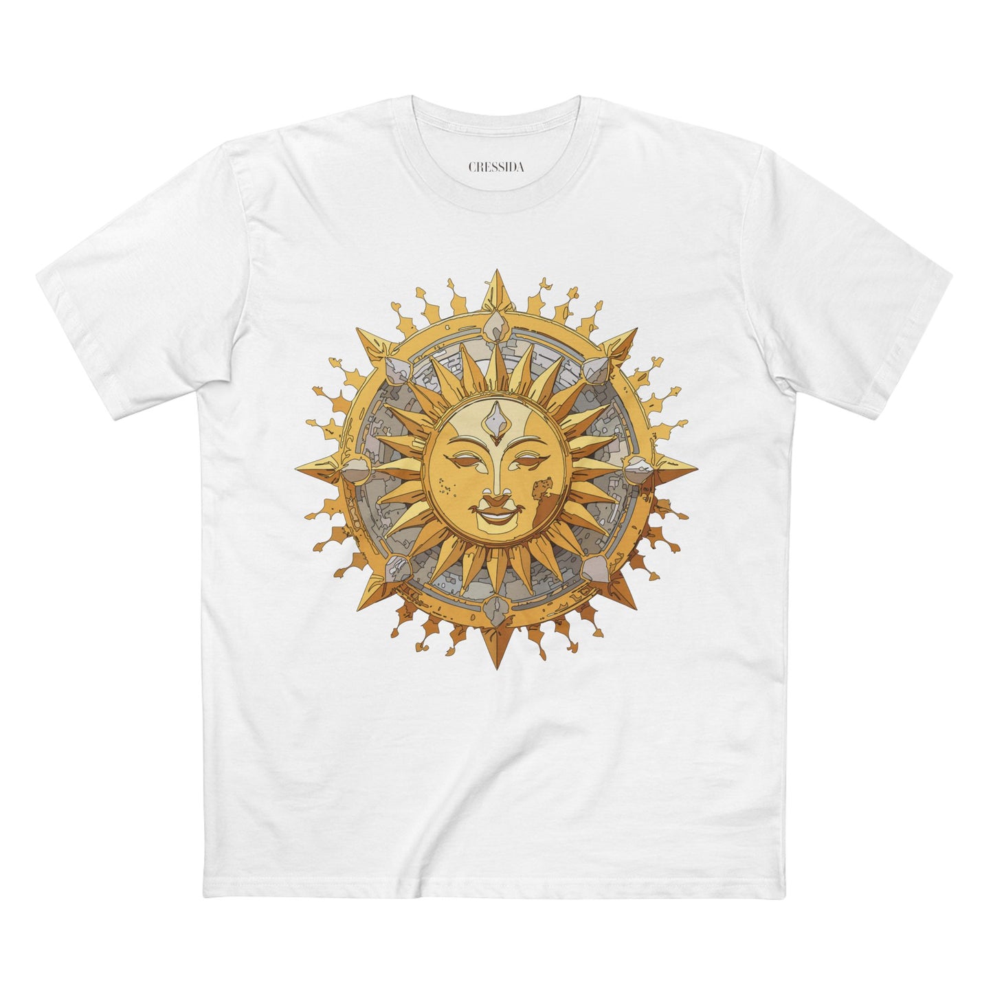 Sun Shirt, Shirt with Sun, Tee Shirt with Gold Sun