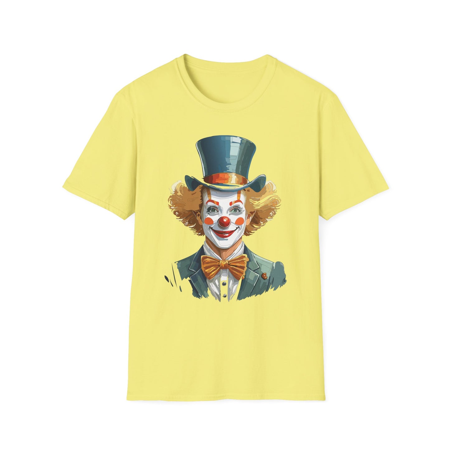 Clown Shirt, T Shirt with Clown, Funny Man Shirt, Tee Shirt with Funny Man, Circus Shirt, Shirt with Circus, Scary Man Shirt, Shirt with Scary Man