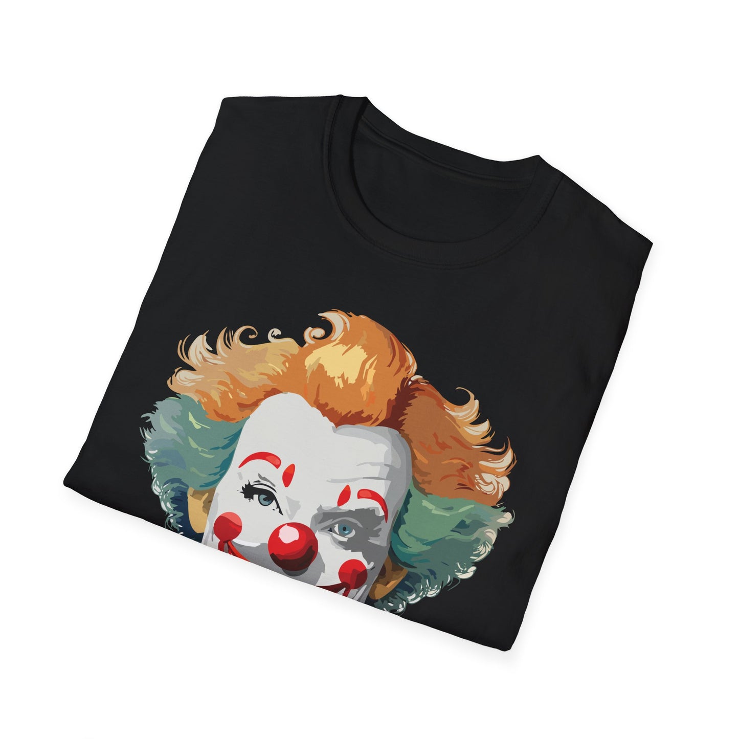 Clown Shirt, T Shirt with Clown, Funny Man Shirt, Tee Shirt with Funny Man, Circus Shirt, Shirt with Circus, Scary Man Shirt, Shirt with Scary Man