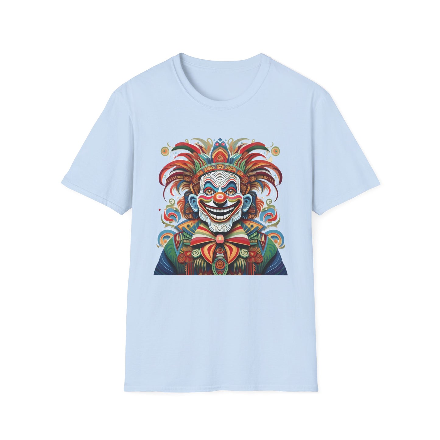 Clown Shirt, T Shirt with Clown, Funny Man Shirt, Tee Shirt with Funny Man, Circus Shirt, Shirt with Circus, Scary Man Shirt, Shirt with Scary Man