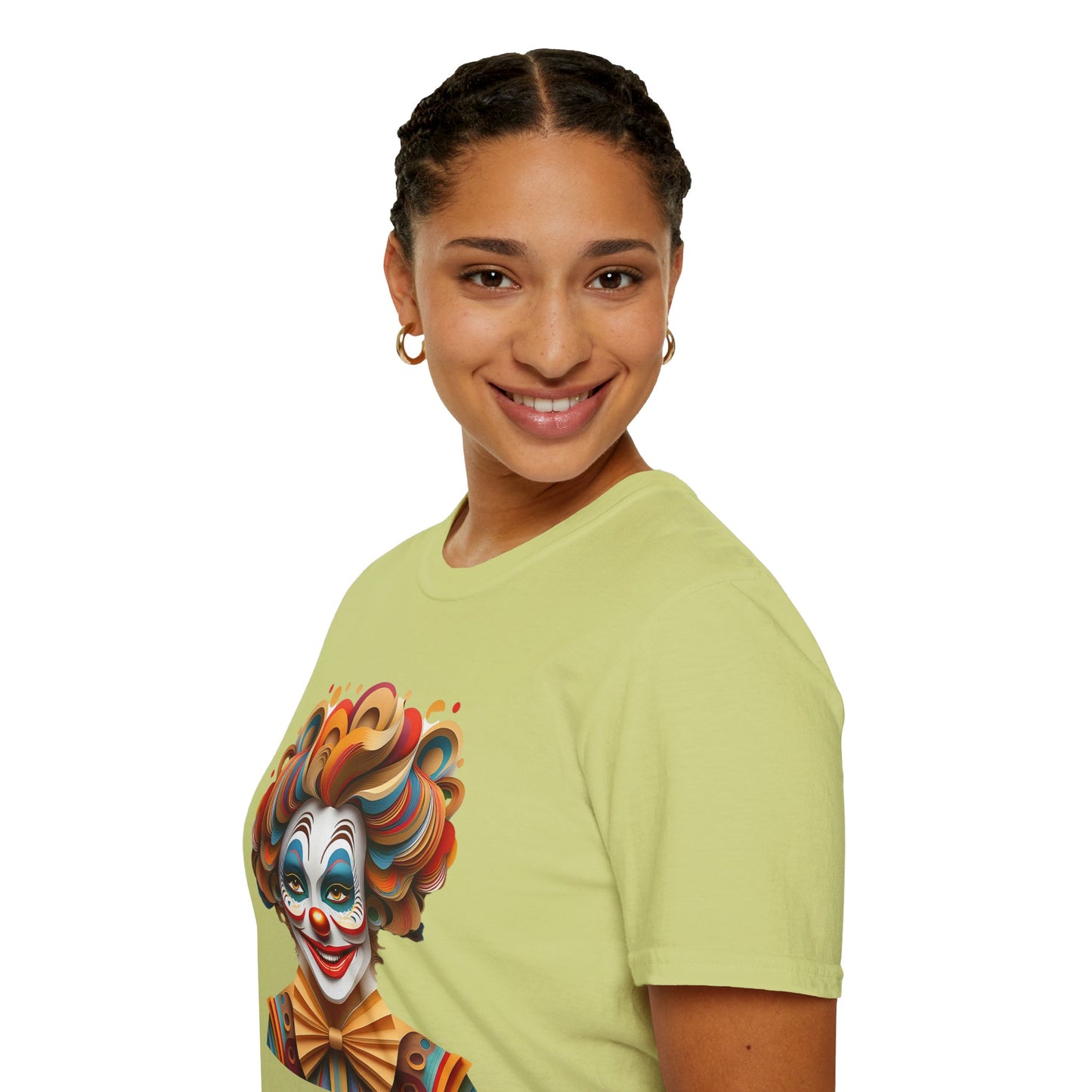 Clown Shirt, T Shirt with Clown, Funny Man Shirt, Tee Shirt with Funny Man, Circus Shirt, Shirt with Circus, Scary Man Shirt, Shirt with Scary Man