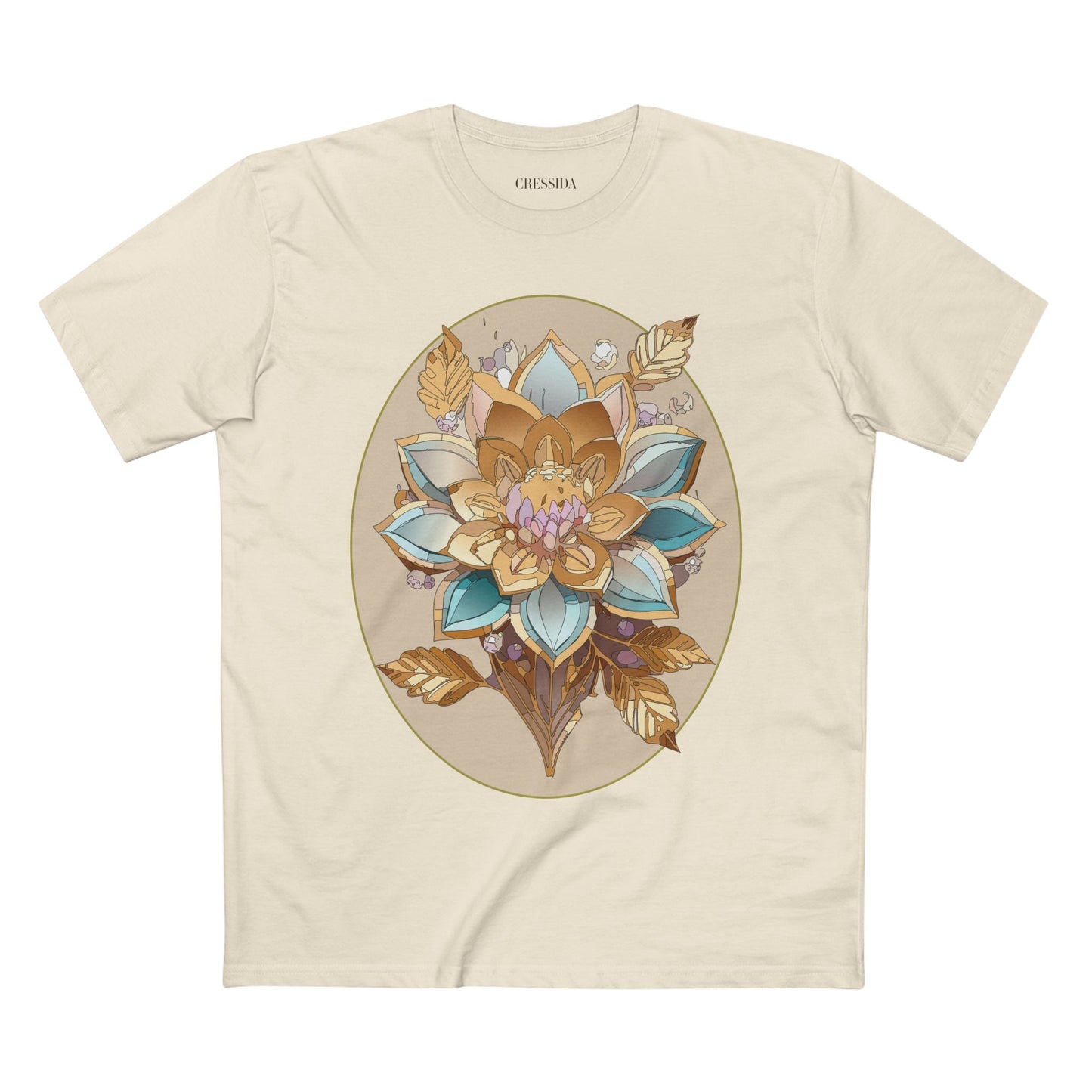 Floral Shirt, Shirt with Flower, Tee Shirt with Antique Flower