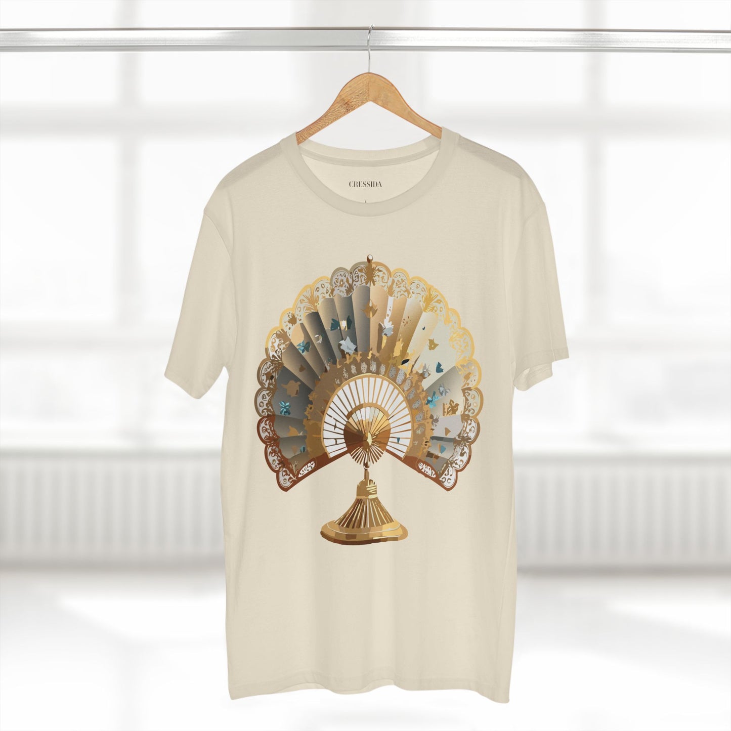 Fan shirt, Shirt with Fan, Tee Shirt with Antique Fan