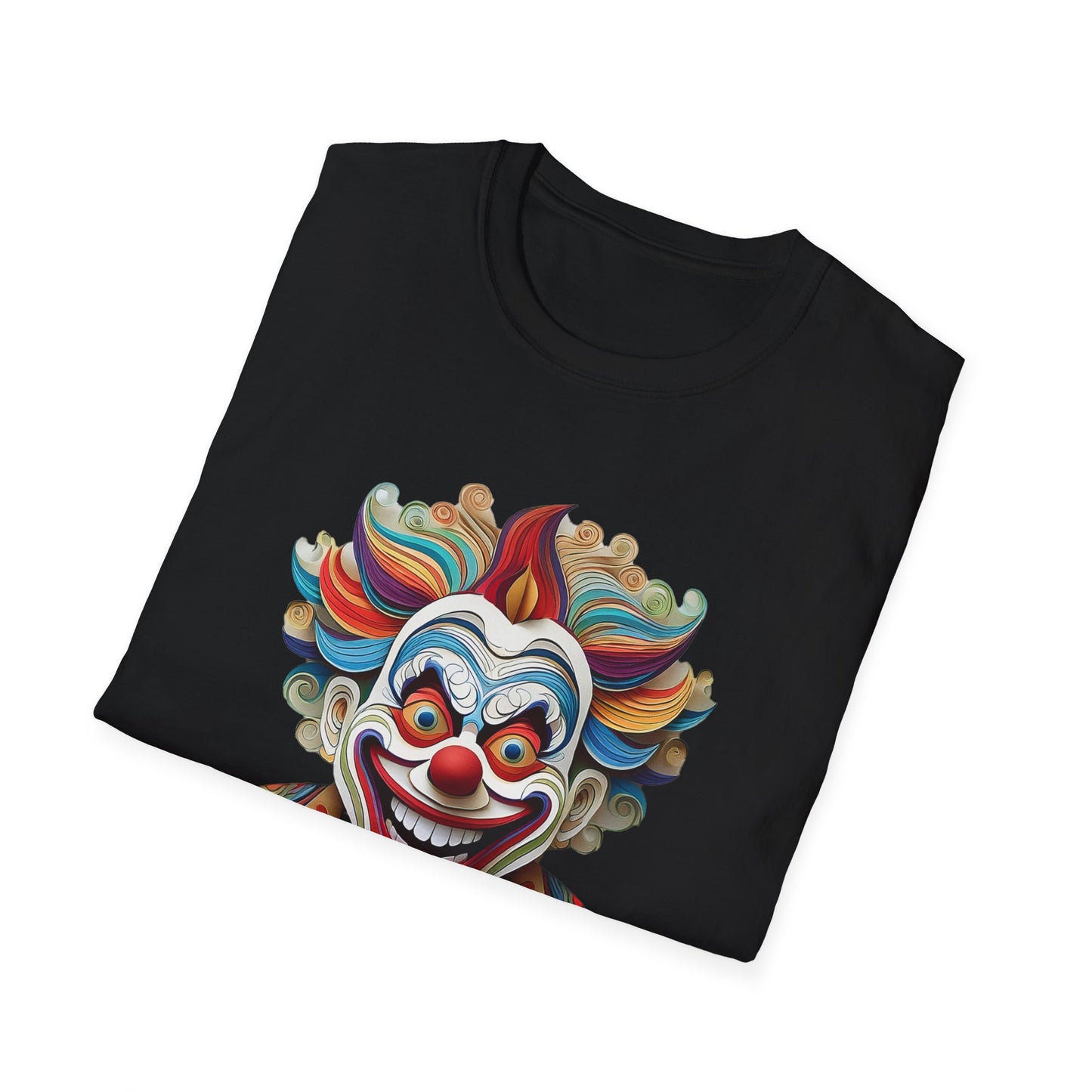 Clown Shirt, T Shirt with Clown, Funny Man Shirt, Tee Shirt with Funny Man, Circus Shirt, Shirt with Circus, Scary Man Shirt, Shirt with Scary Man
