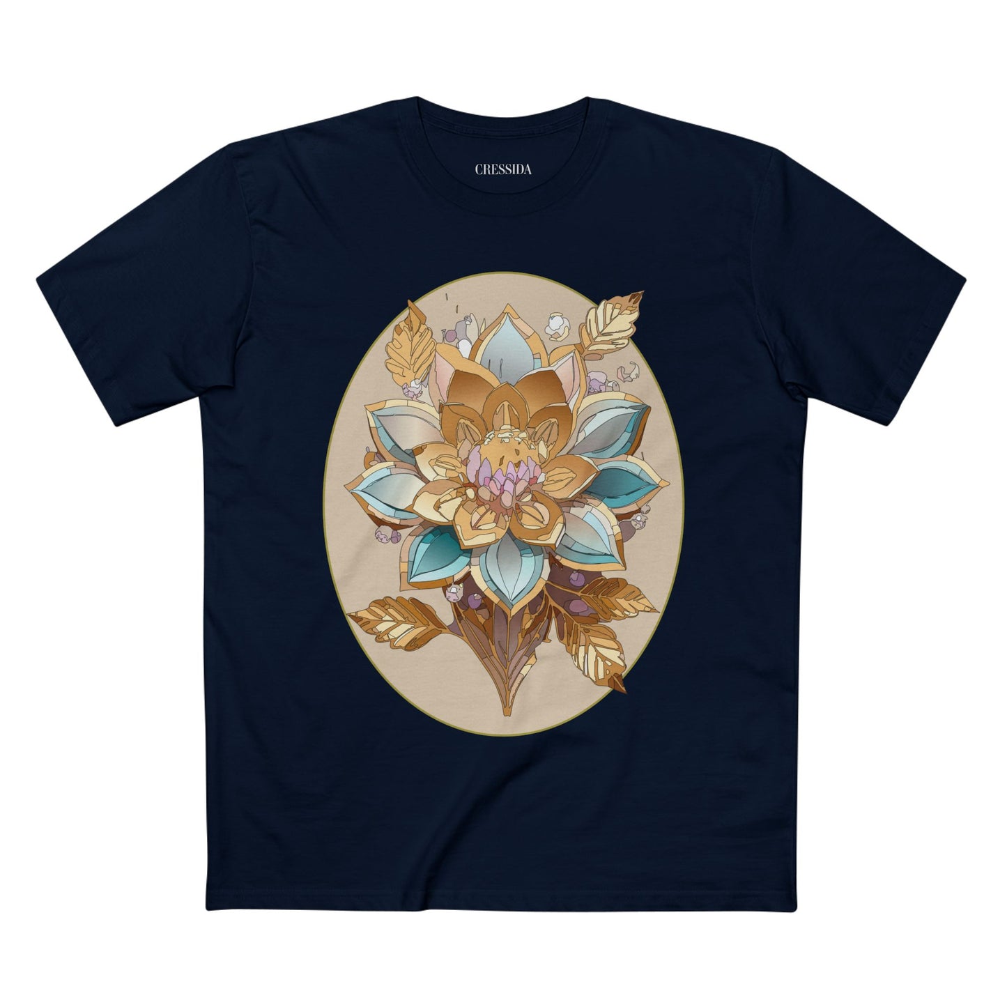 Floral Shirt, Shirt with Flower, Tee Shirt with Antique Flower