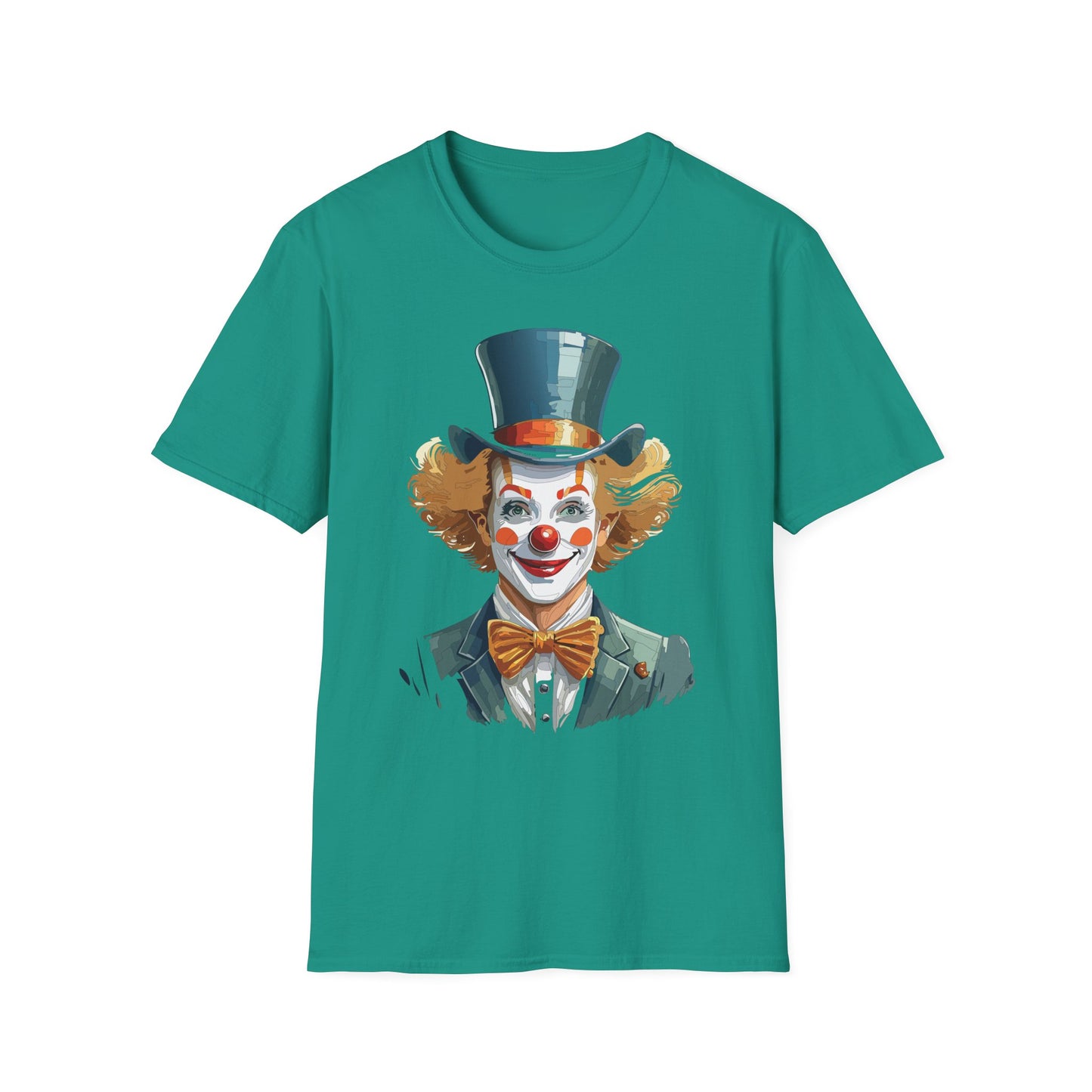Clown Shirt, T Shirt with Clown, Funny Man Shirt, Tee Shirt with Funny Man, Circus Shirt, Shirt with Circus, Scary Man Shirt, Shirt with Scary Man