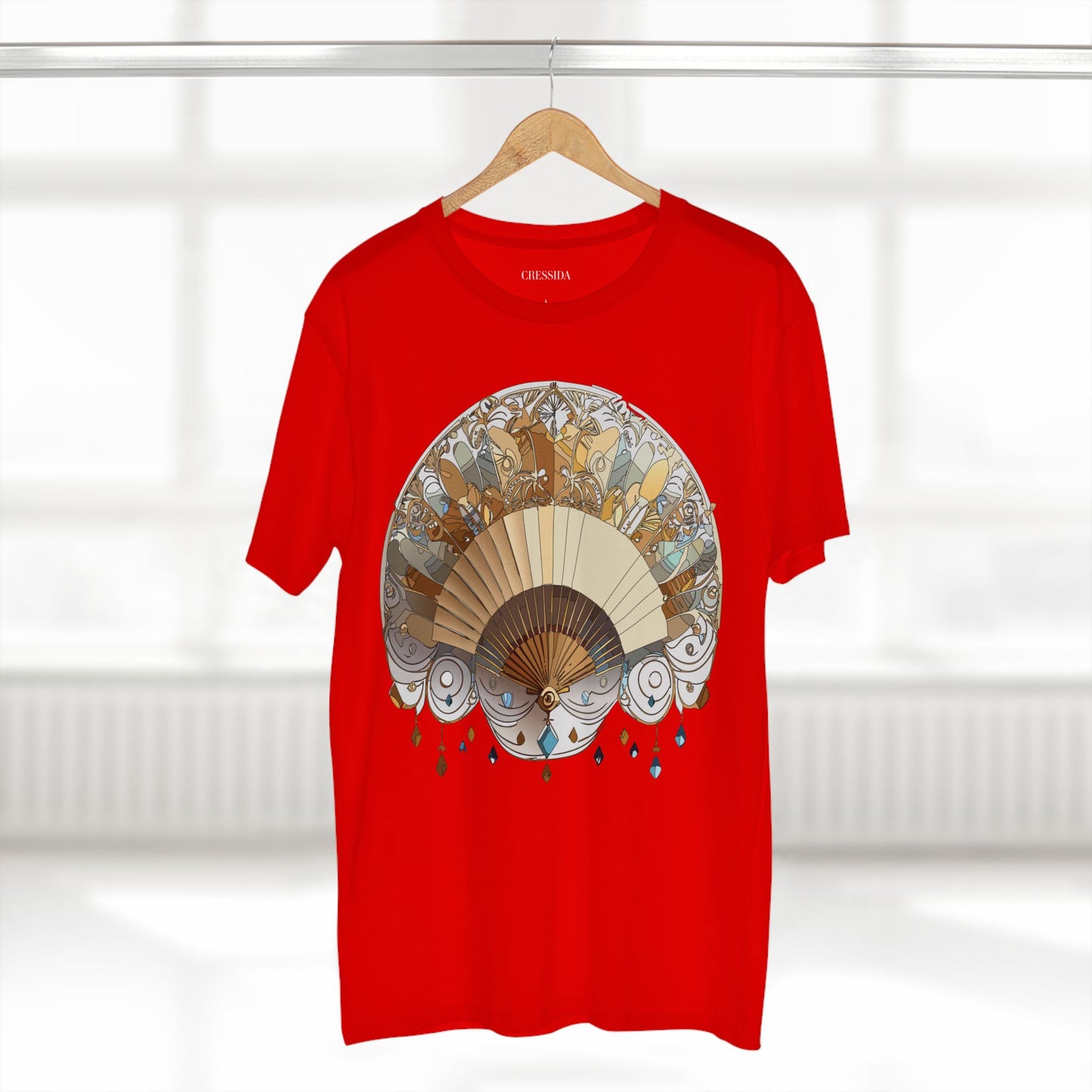 Fan shirt, Shirt with Fan, Tee Shirt with Antique Fan