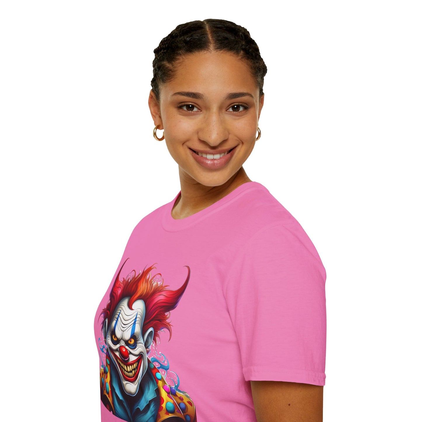 Clown Shirt, T Shirt with Clown, Funny Man Shirt, Tee Shirt with Funny Man, Circus Shirt, Shirt with Circus, Scary Man Shirt, Shirt with Scary Man