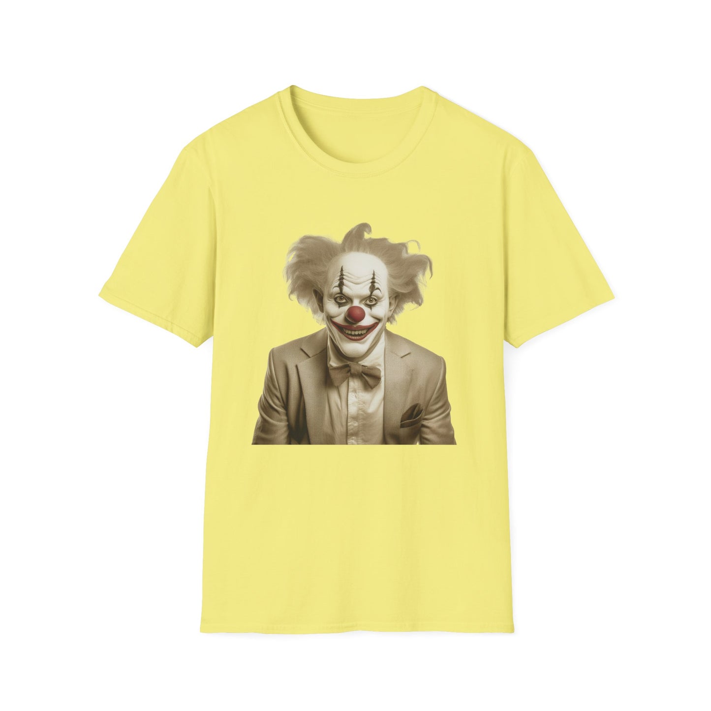 Clown Shirt, T Shirt with Clown, Funny Man Shirt, Tee Shirt with Funny Man, Circus Shirt, Shirt with Circus, Scary Man Shirt, Shirt with Scary Man