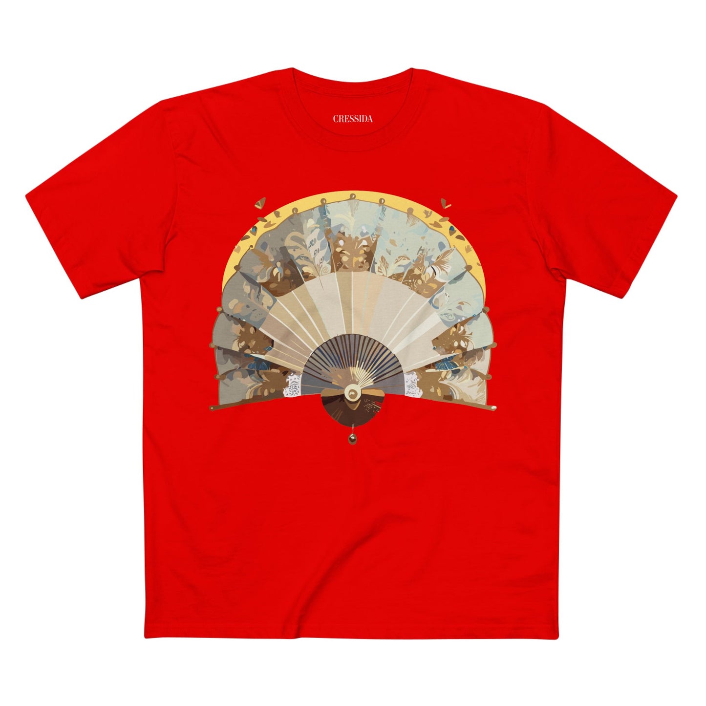 Fan shirt, Shirt with Fan, Tee Shirt with Antique Fan