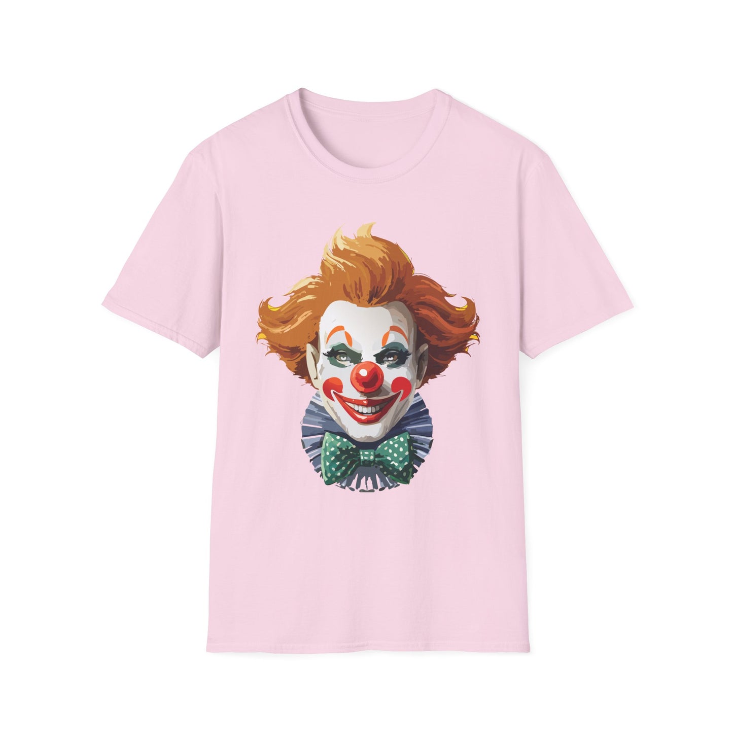 Clown Shirt, T Shirt with Clown, Funny Man Shirt, Tee Shirt with Funny Man, Circus Shirt, Shirt with Circus, Scary Man Shirt, Shirt with Scary Man