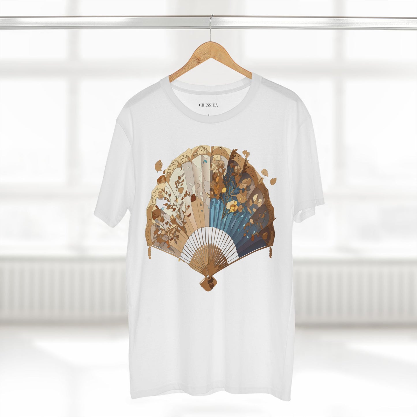 Fan shirt, Shirt with Fan, Tee Shirt with Antique Fan
