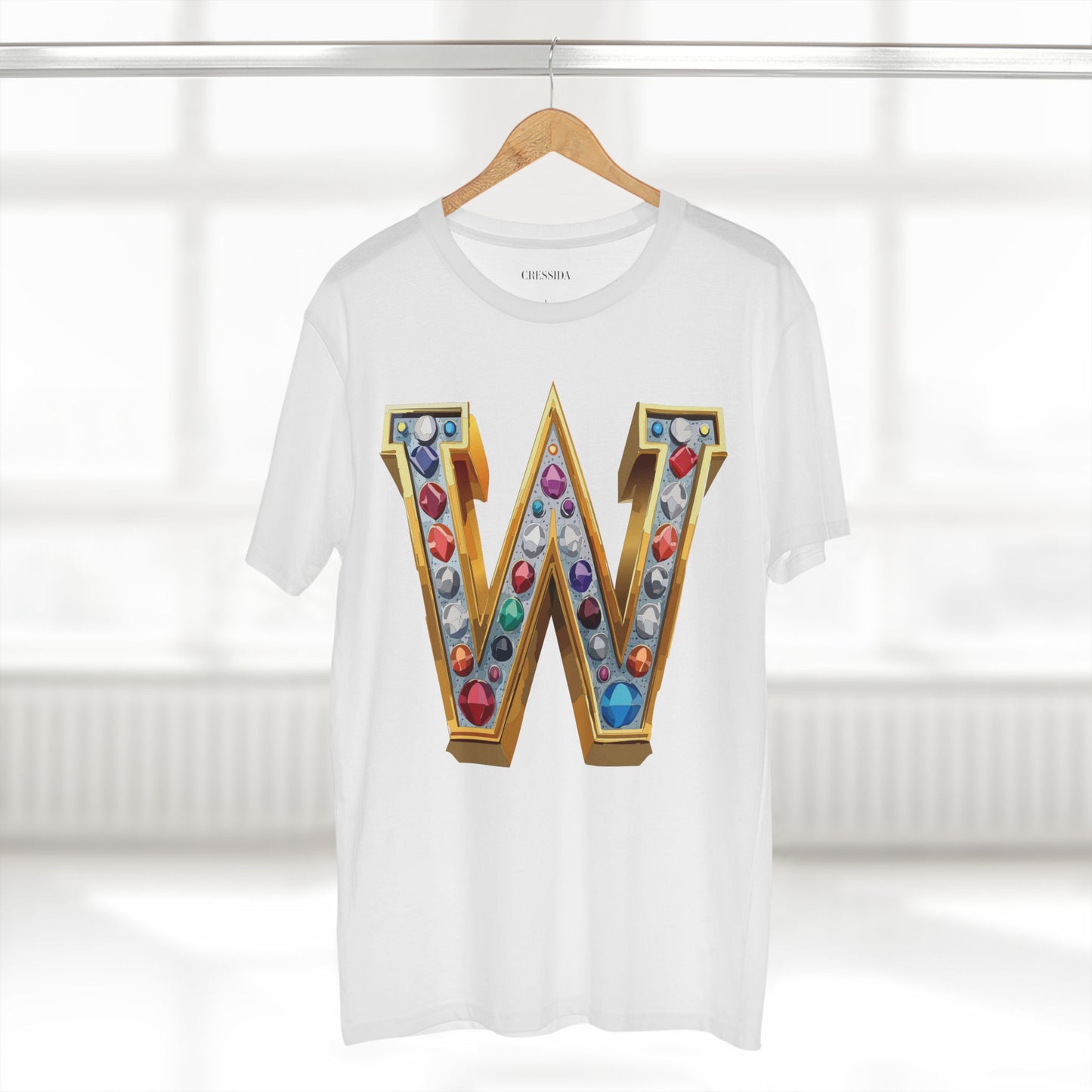 Letter Shirt, Shirt with Letters, Tee Shirt with Gold Letters