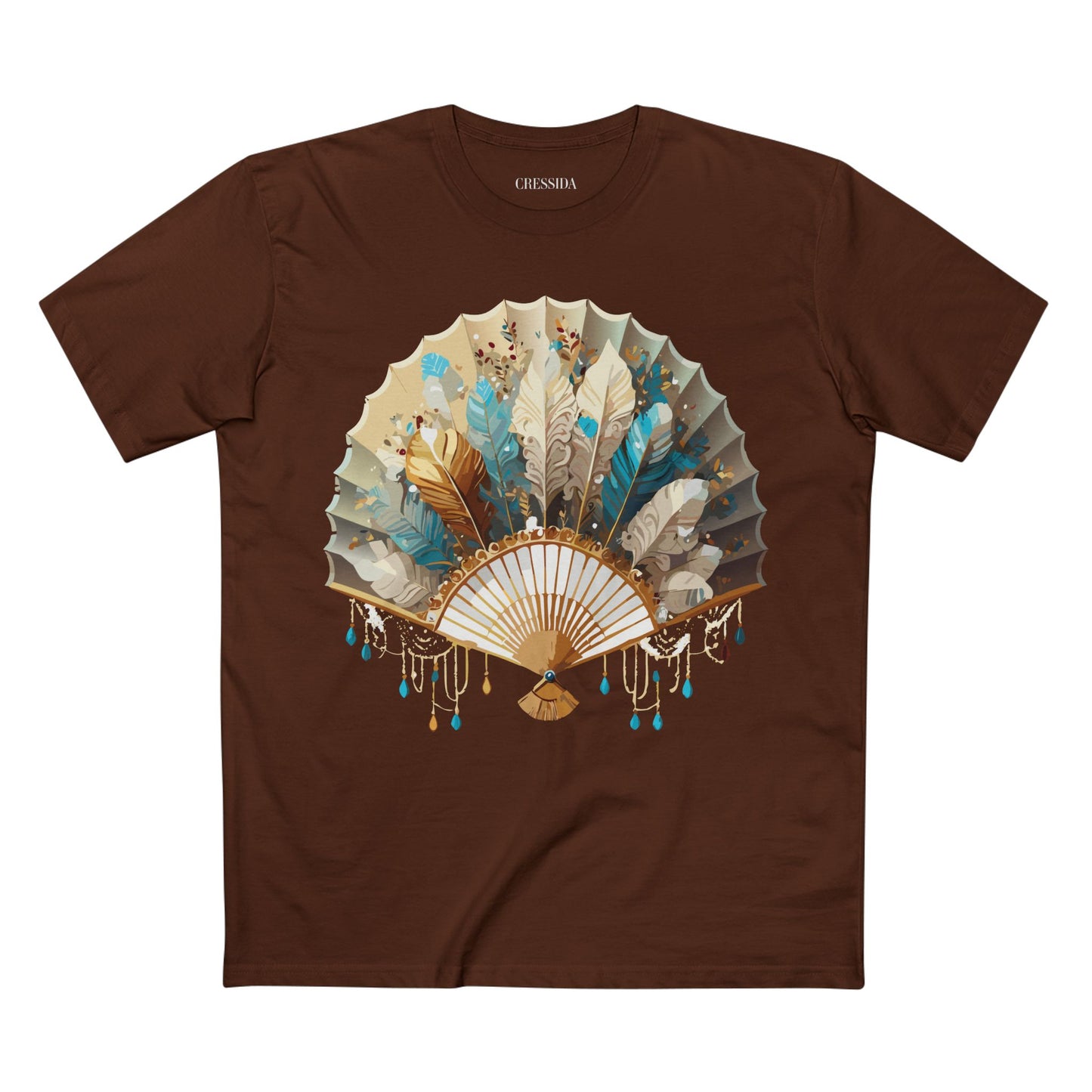 Fan shirt, Shirt with Fan, Tee Shirt with Antique Fan