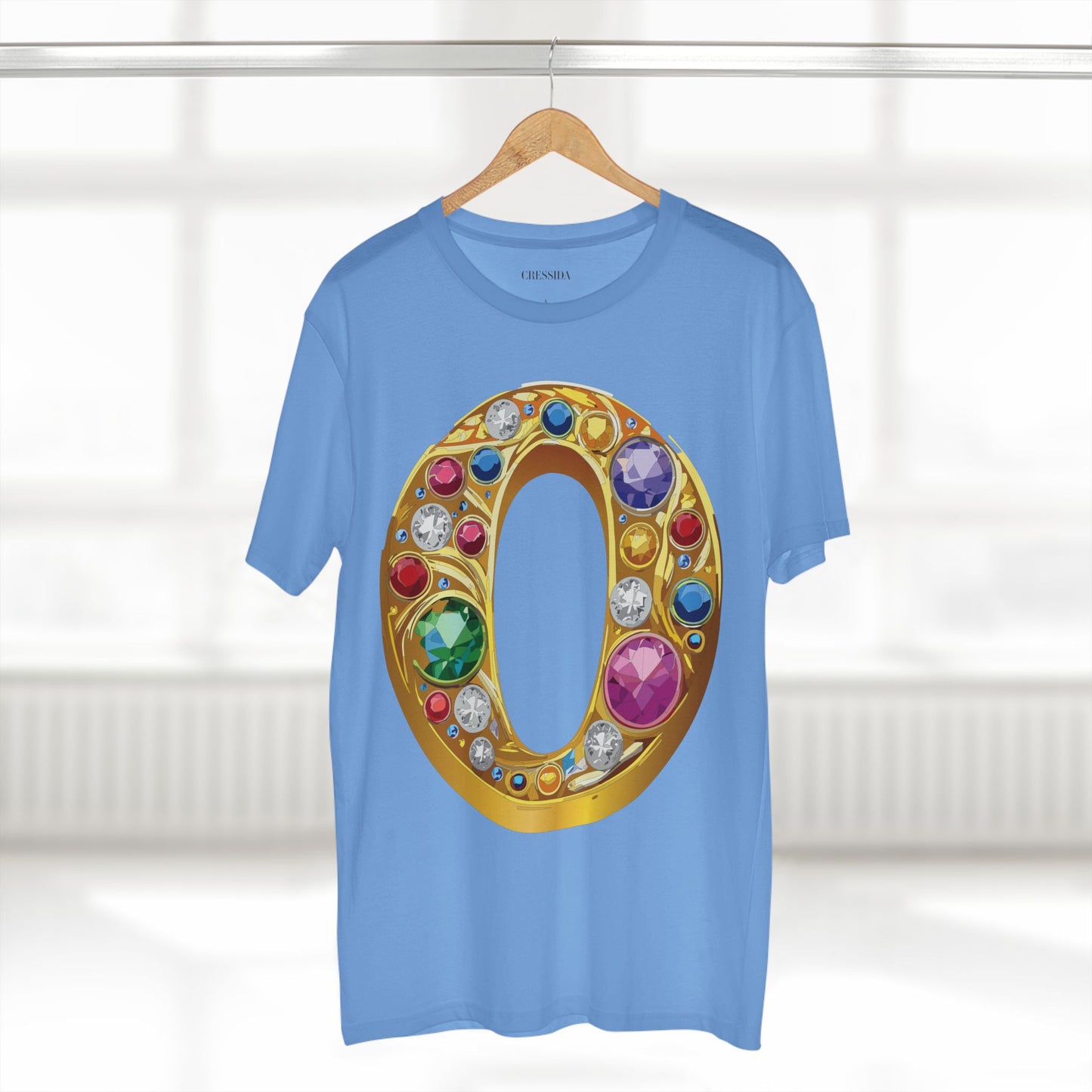 Letter Shirt, Shirt with Letters, Tee Shirt with Gold Letters