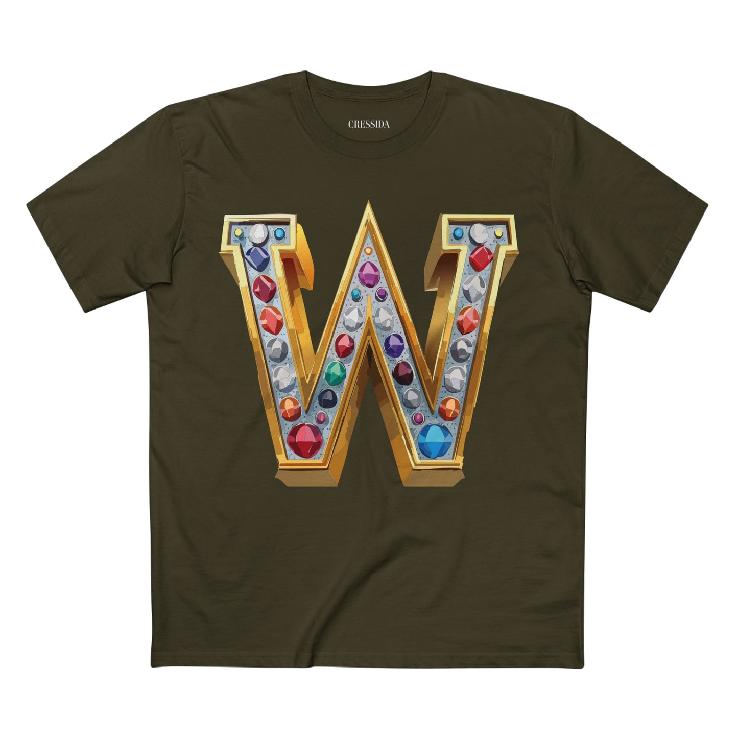 Letter Shirt, Shirt with Letters, Tee Shirt with Gold Letters