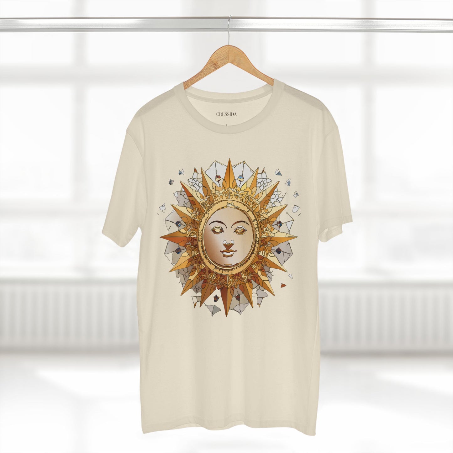 Sun Shirt, Shirt with Sun, Tee Shirt with Gold Sun
