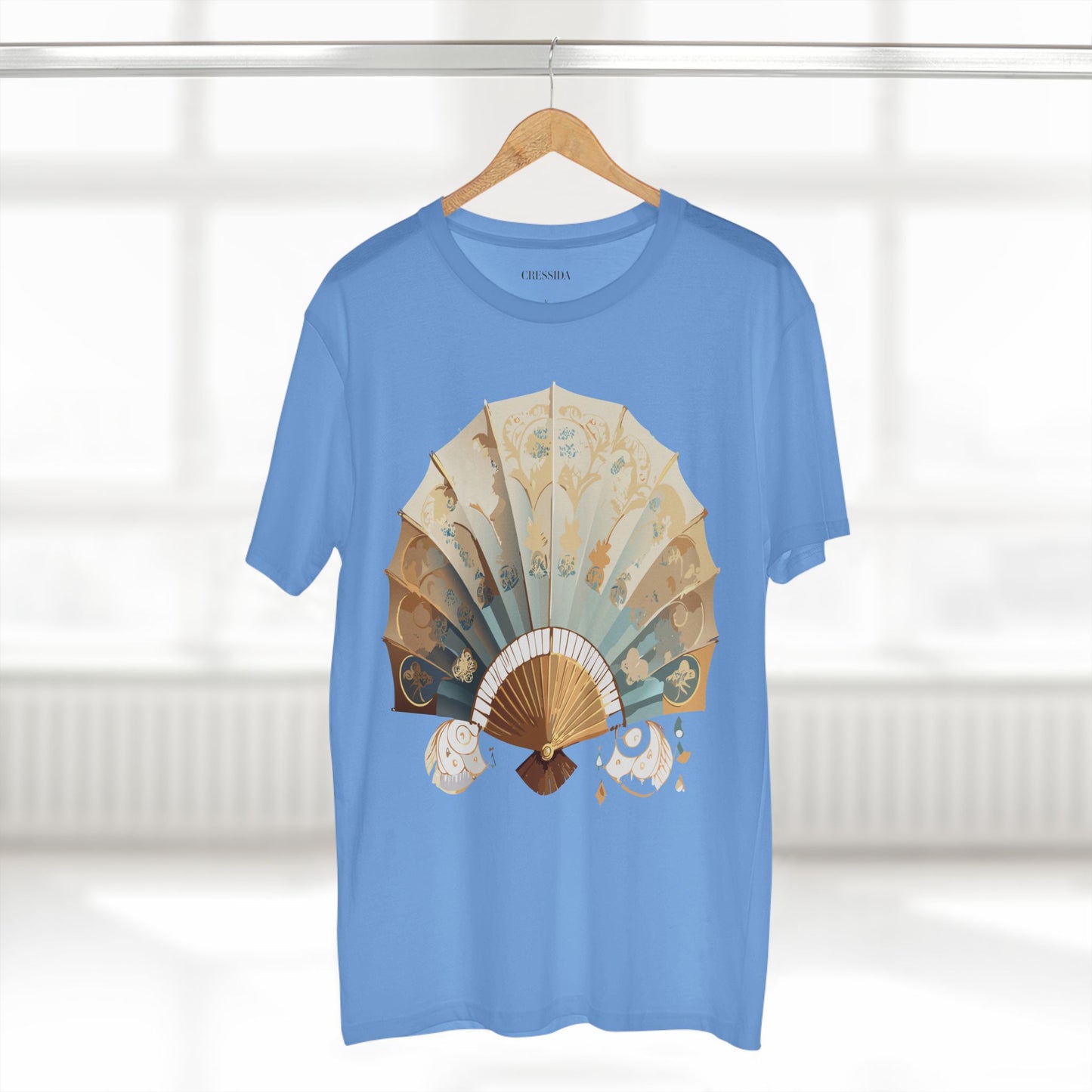 Fan shirt, Shirt with Fan, Tee Shirt with Antique Fan