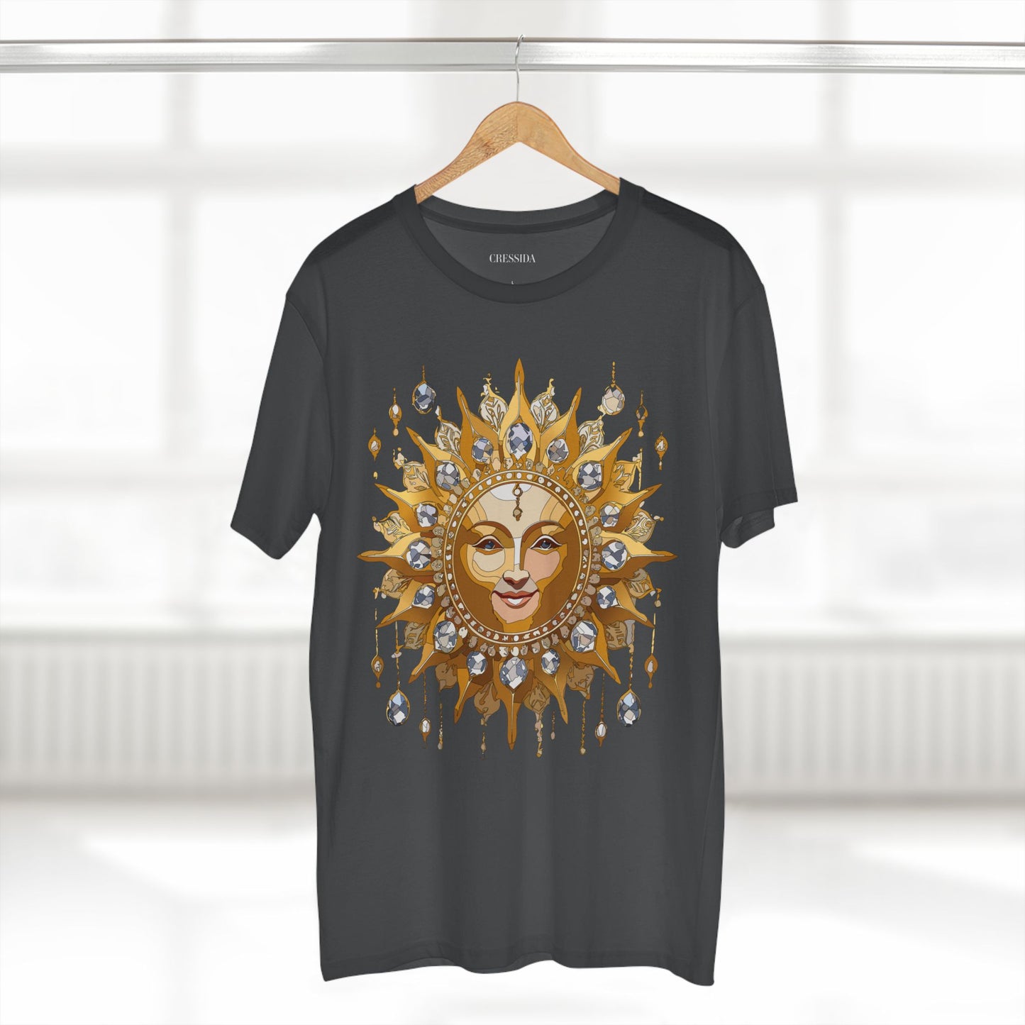 Sun Shirt, Shirt with Sun, Tee Shirt with Gold Sun