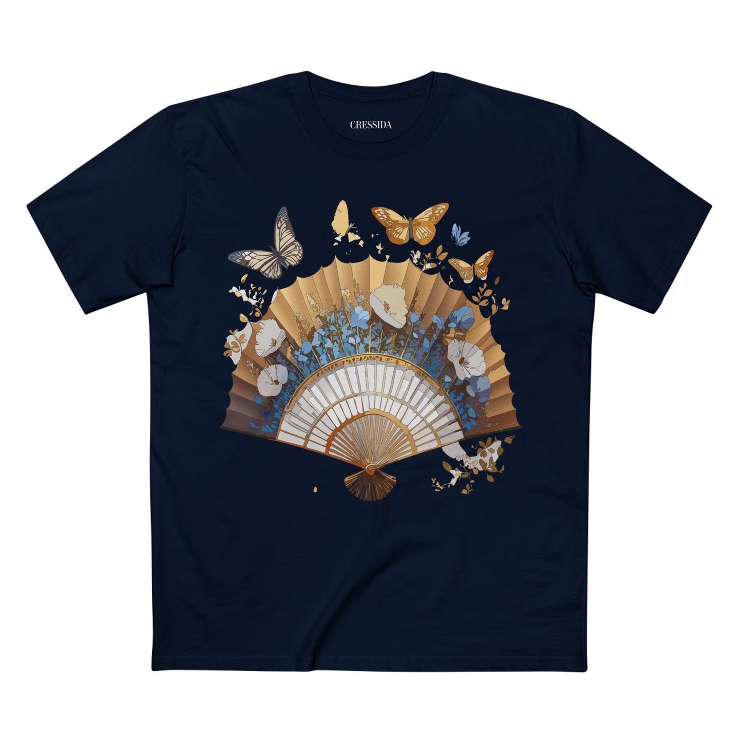 Fan shirt, Shirt with Fan, Tee Shirt with Antique Fan