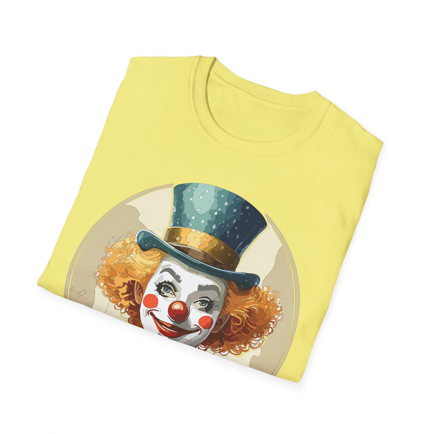 Clown Shirt, T Shirt with Clown, Funny Man Shirt, Tee Shirt with Funny Man, Circus Shirt, Shirt with Circus, Scary Man Shirt, Shirt with Scary Man