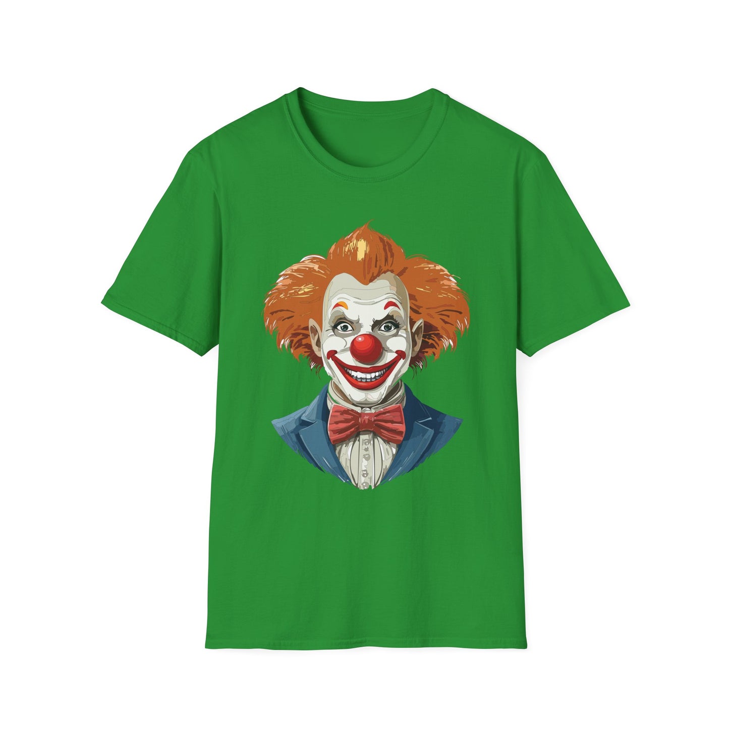 Clown Shirt, T Shirt with Clown, Funny Man Shirt, Tee Shirt with Funny Man, Circus Shirt, Shirt with Circus, Scary Man Shirt, Shirt with Scary Man