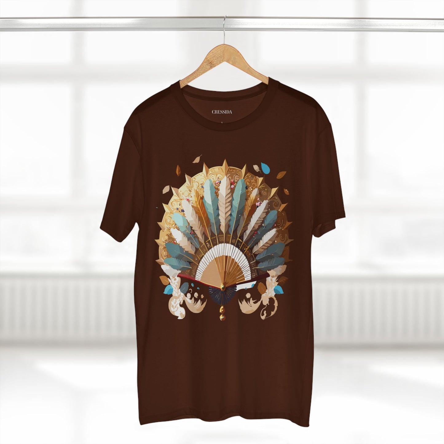 Fan shirt, Shirt with Fan, Tee Shirt with Antique Fan