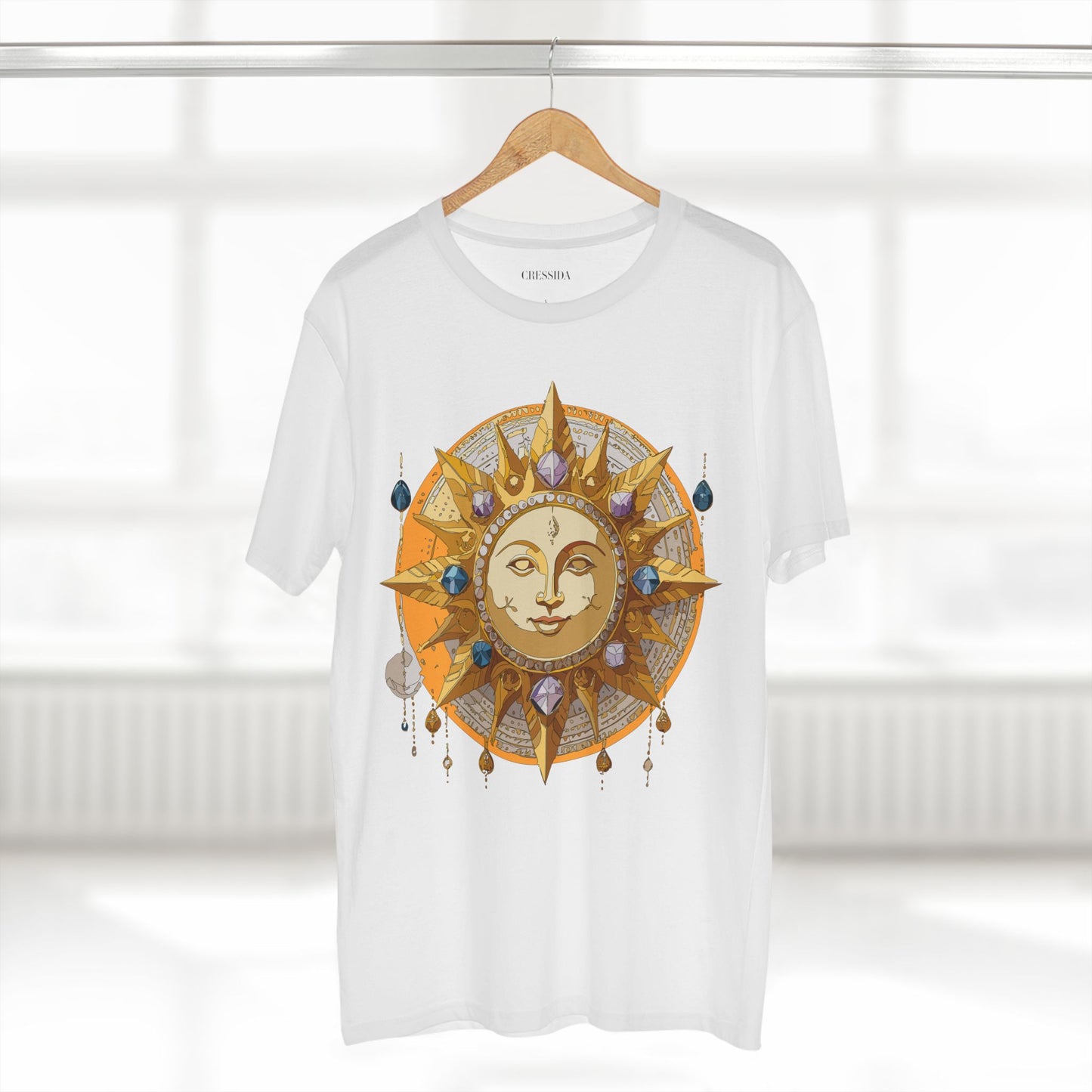 Sun Shirt, Shirt with Sun, Tee Shirt with Gold Sun
