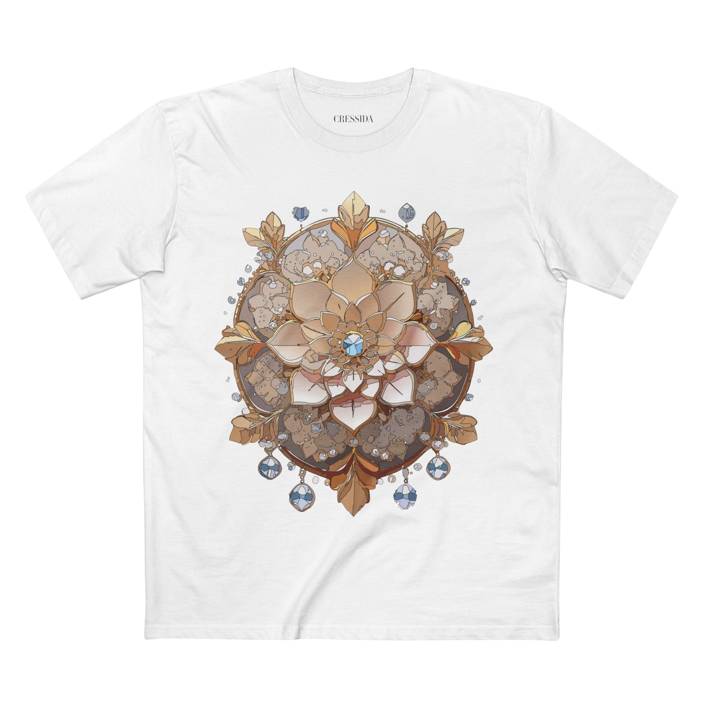 Floral Shirt, Shirt with Flower, Tee Shirt with Antique Flower