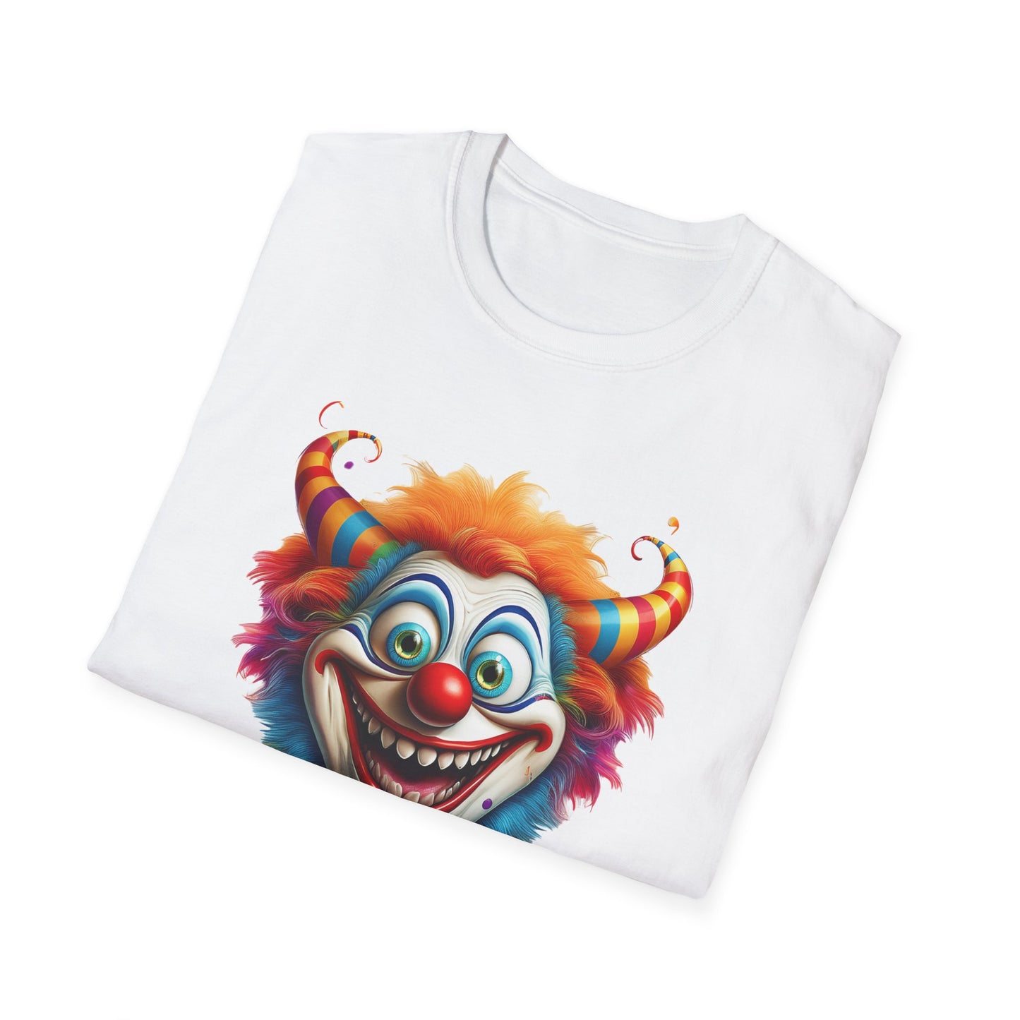 Clown Shirt, T Shirt with Clown, Funny Man Shirt, Tee Shirt with Funny Man, Circus Shirt, Shirt with Circus, Scary Man Shirt, Shirt with Scary Man