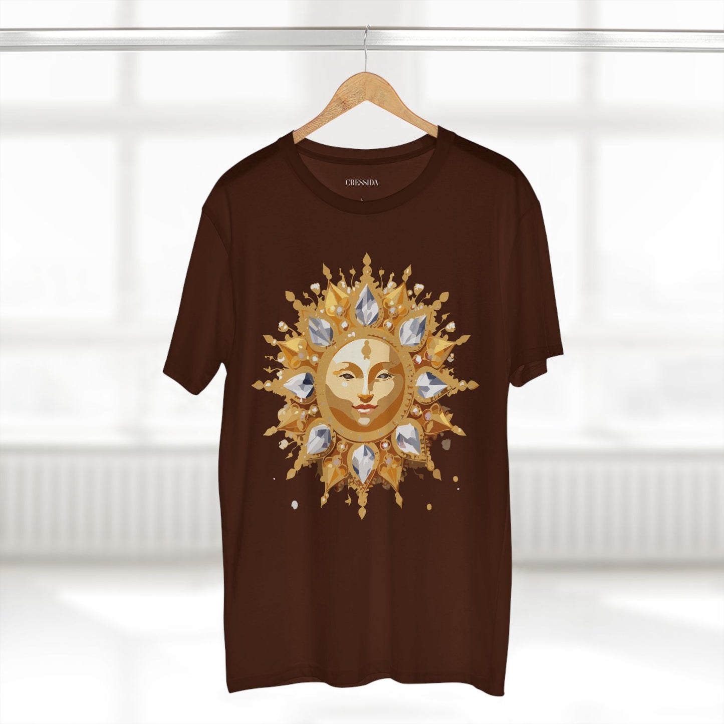 Sun Shirt, Shirt with Sun, Tee Shirt with Gold Sun