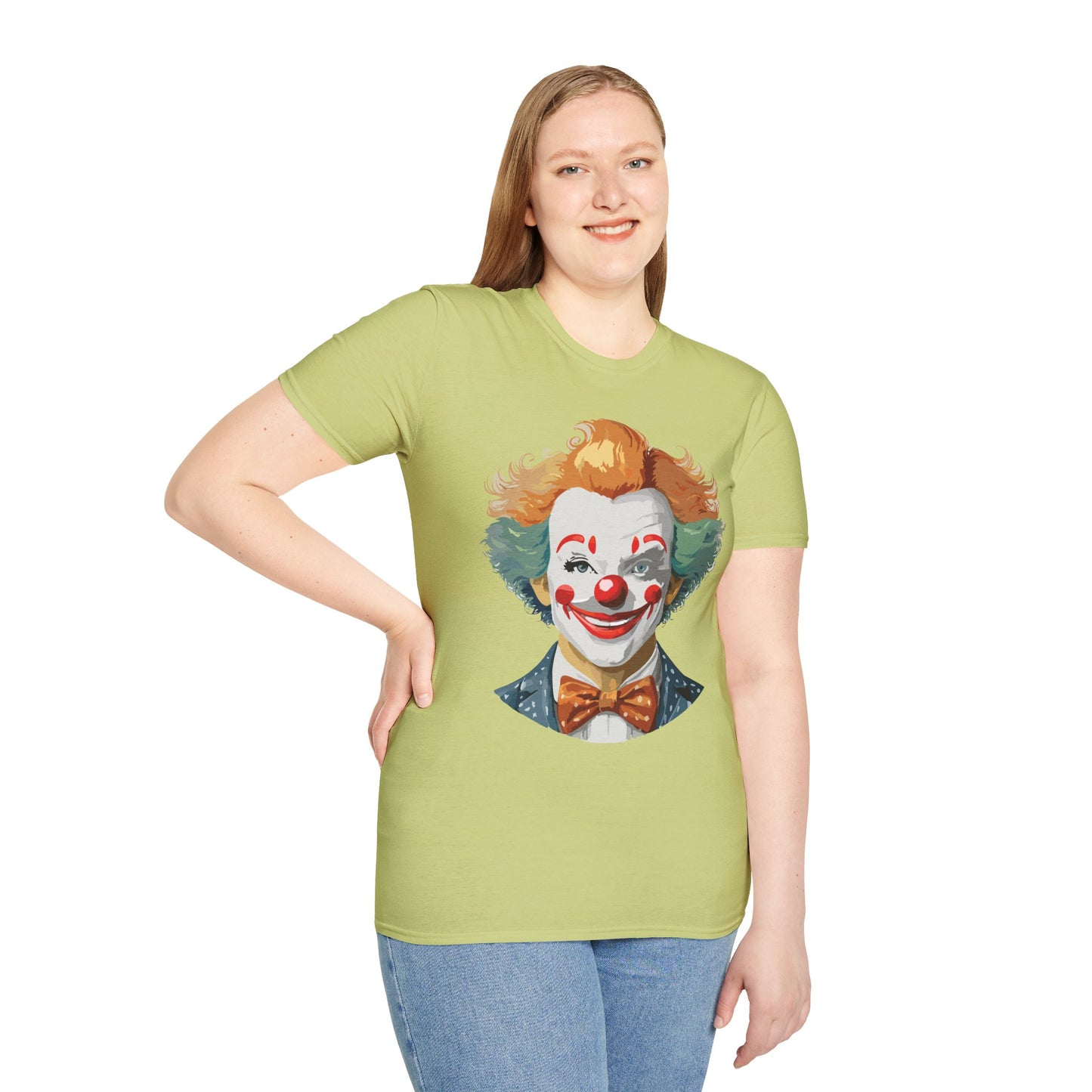 Clown Shirt, T Shirt with Clown, Funny Man Shirt, Tee Shirt with Funny Man, Circus Shirt, Shirt with Circus, Scary Man Shirt, Shirt with Scary Man