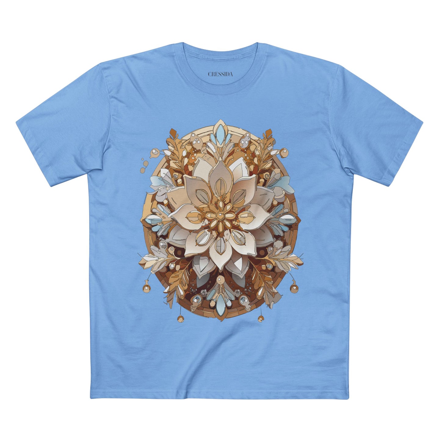 Floral Shirt, Shirt with Flower, Tee Shirt with Antique Flower