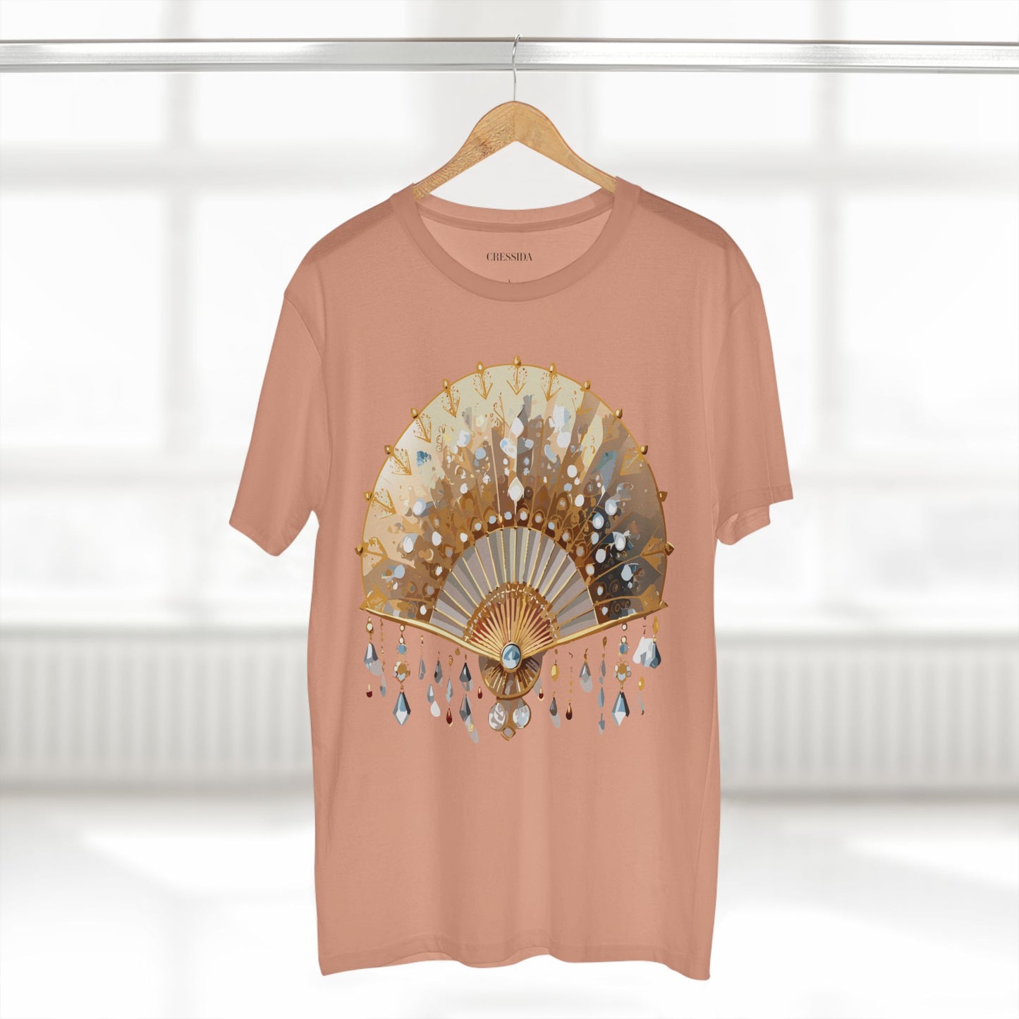Fan shirt, Shirt with Fan, Tee Shirt with Antique Fan