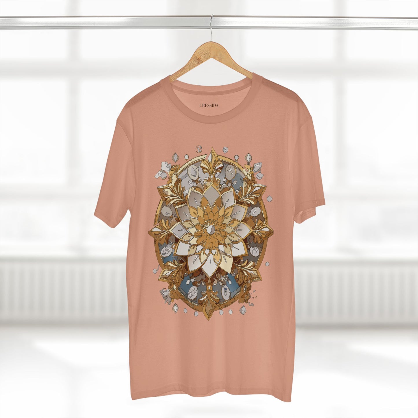 Floral Shirt, Shirt with Flower, Tee Shirt with Antique Flower