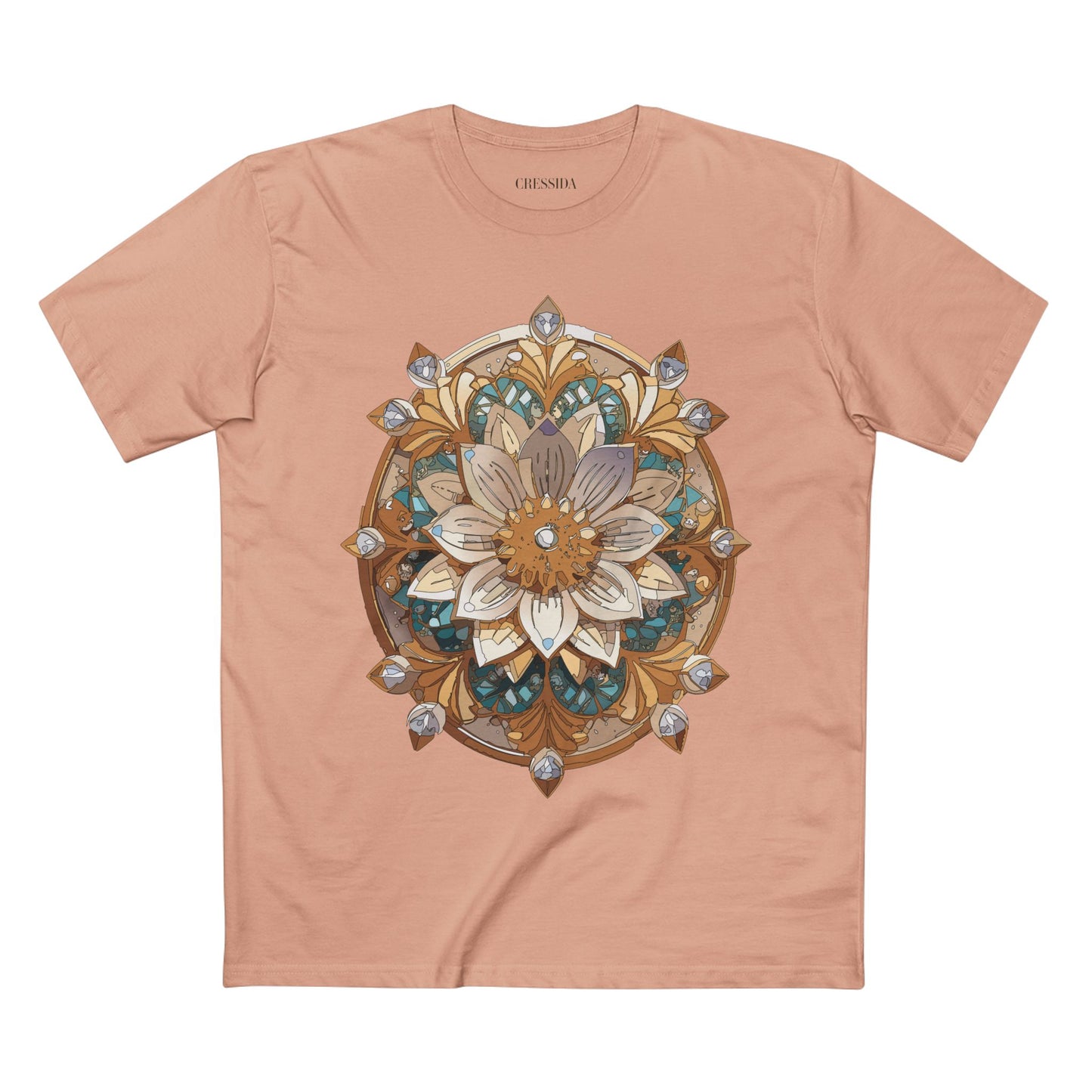 Floral Shirt, Shirt with Flower, Tee Shirt with Antique Flower