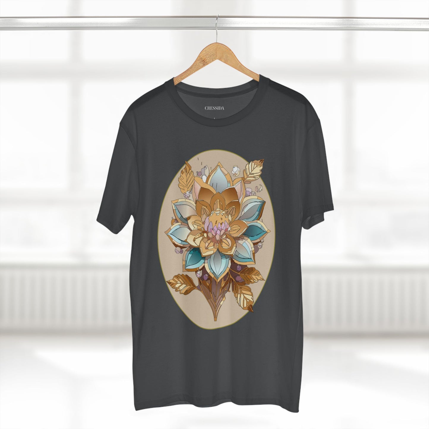 Floral Shirt, Shirt with Flower, Tee Shirt with Antique Flower