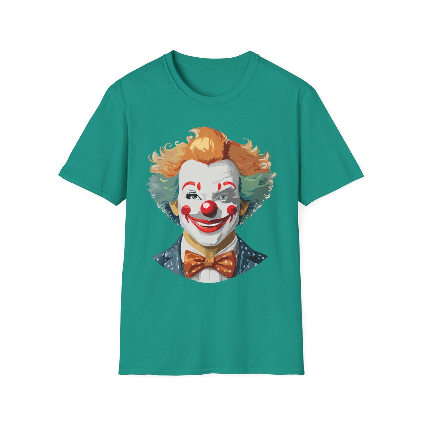 Clown Shirt, T Shirt with Clown, Funny Man Shirt, Tee Shirt with Funny Man, Circus Shirt, Shirt with Circus, Scary Man Shirt, Shirt with Scary Man