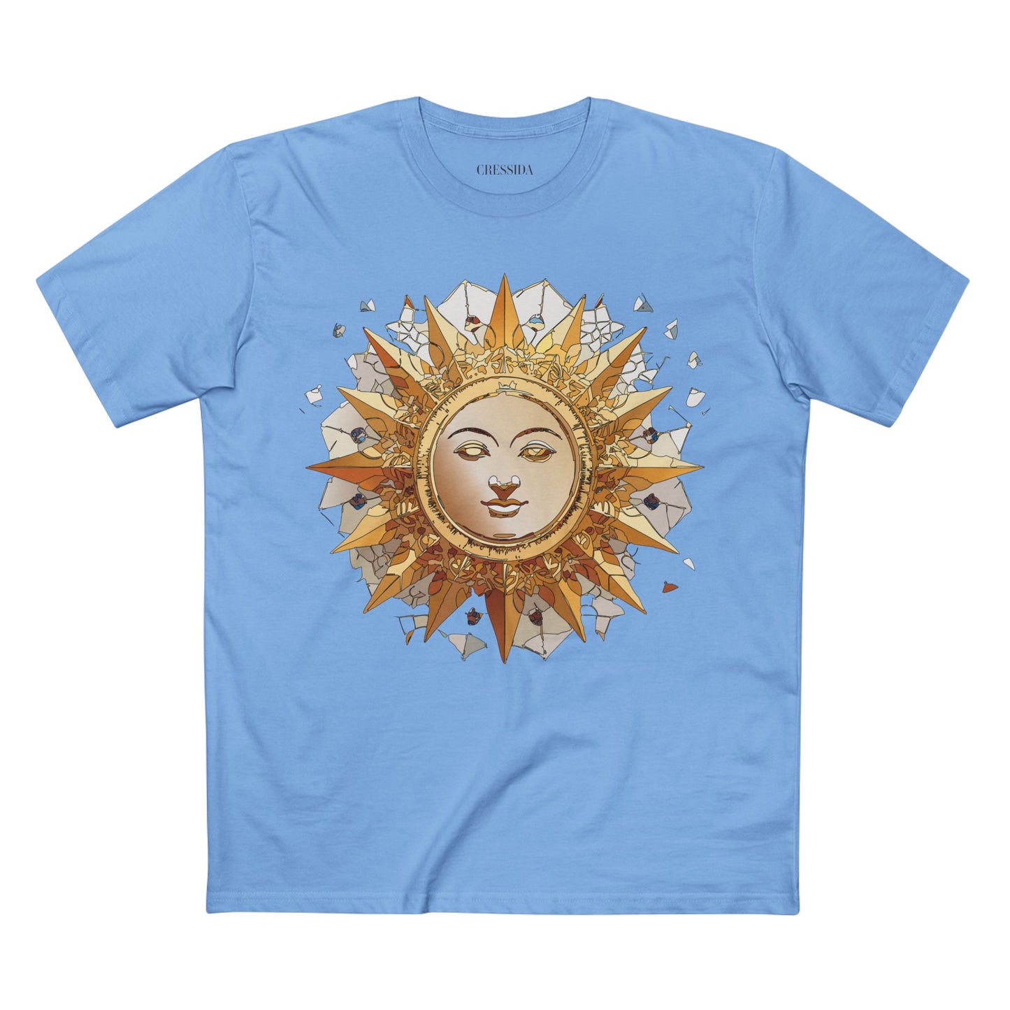 Sun Shirt, Shirt with Sun, Tee Shirt with Gold Sun