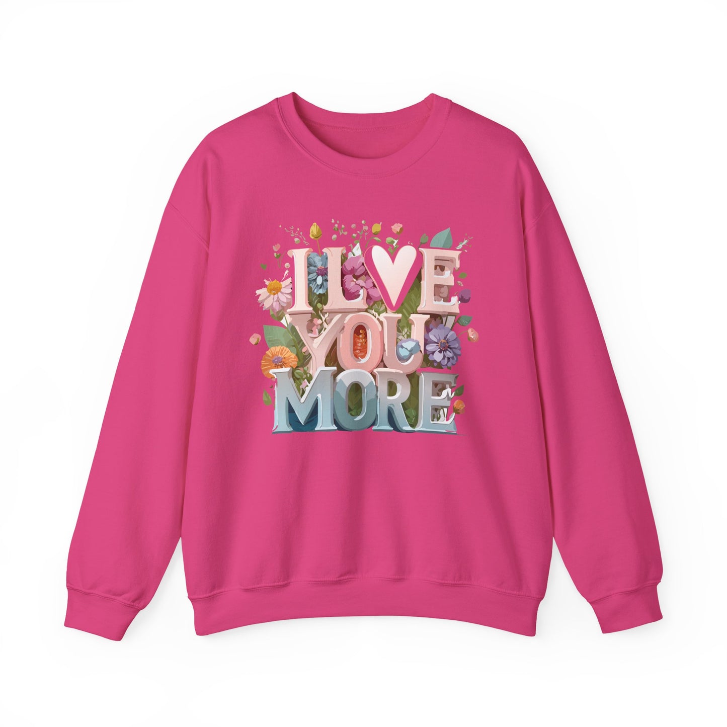 Floral Love Sweatshirt, Valentine's Day Sweatshirt, Love Flower Sweatshirt