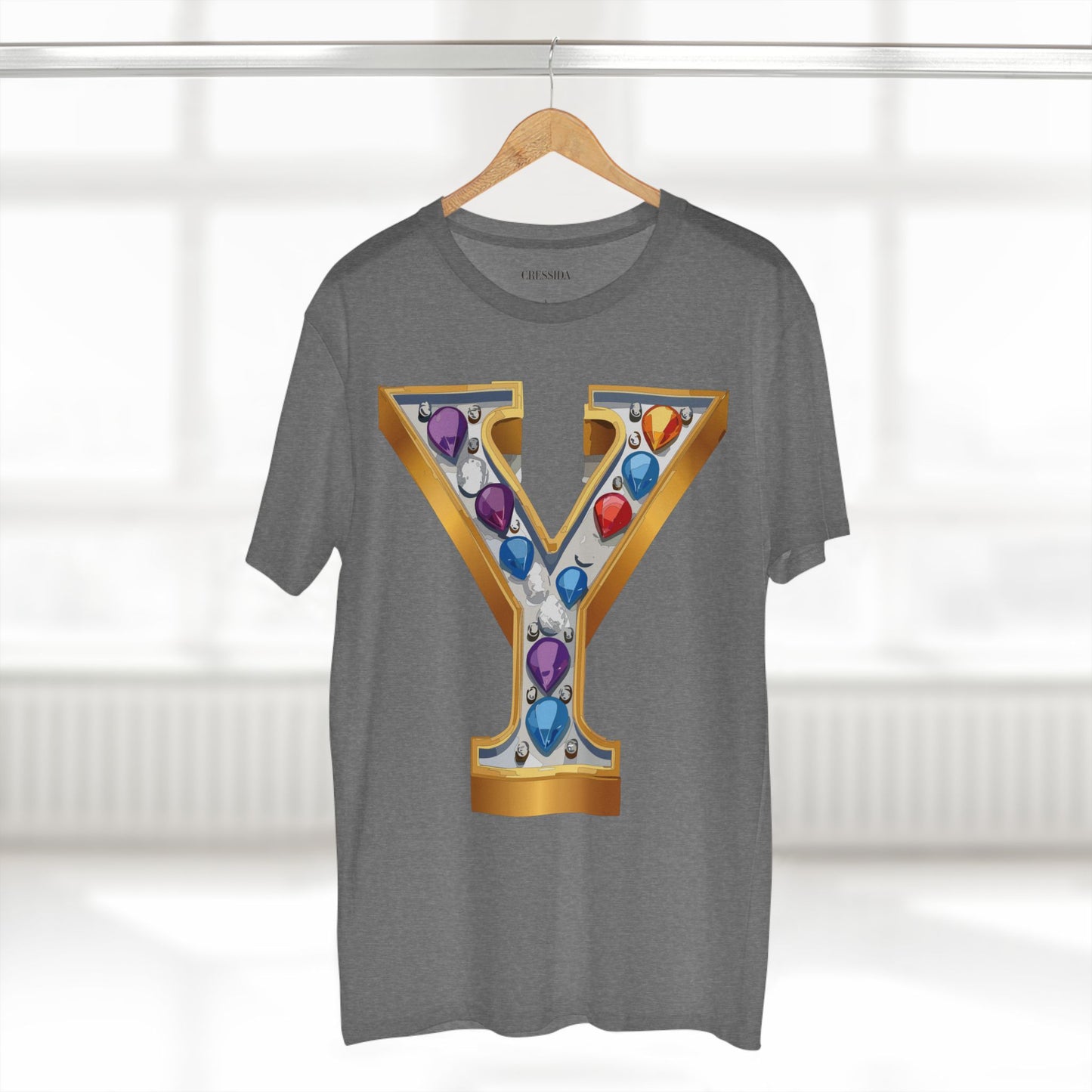Letter Shirt, Shirt with Letters, Tee Shirt with Gold Letters
