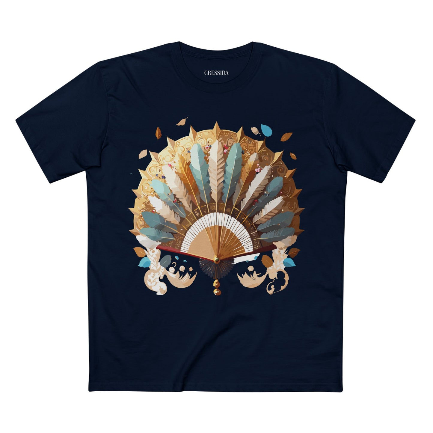 Fan shirt, Shirt with Fan, Tee Shirt with Antique Fan