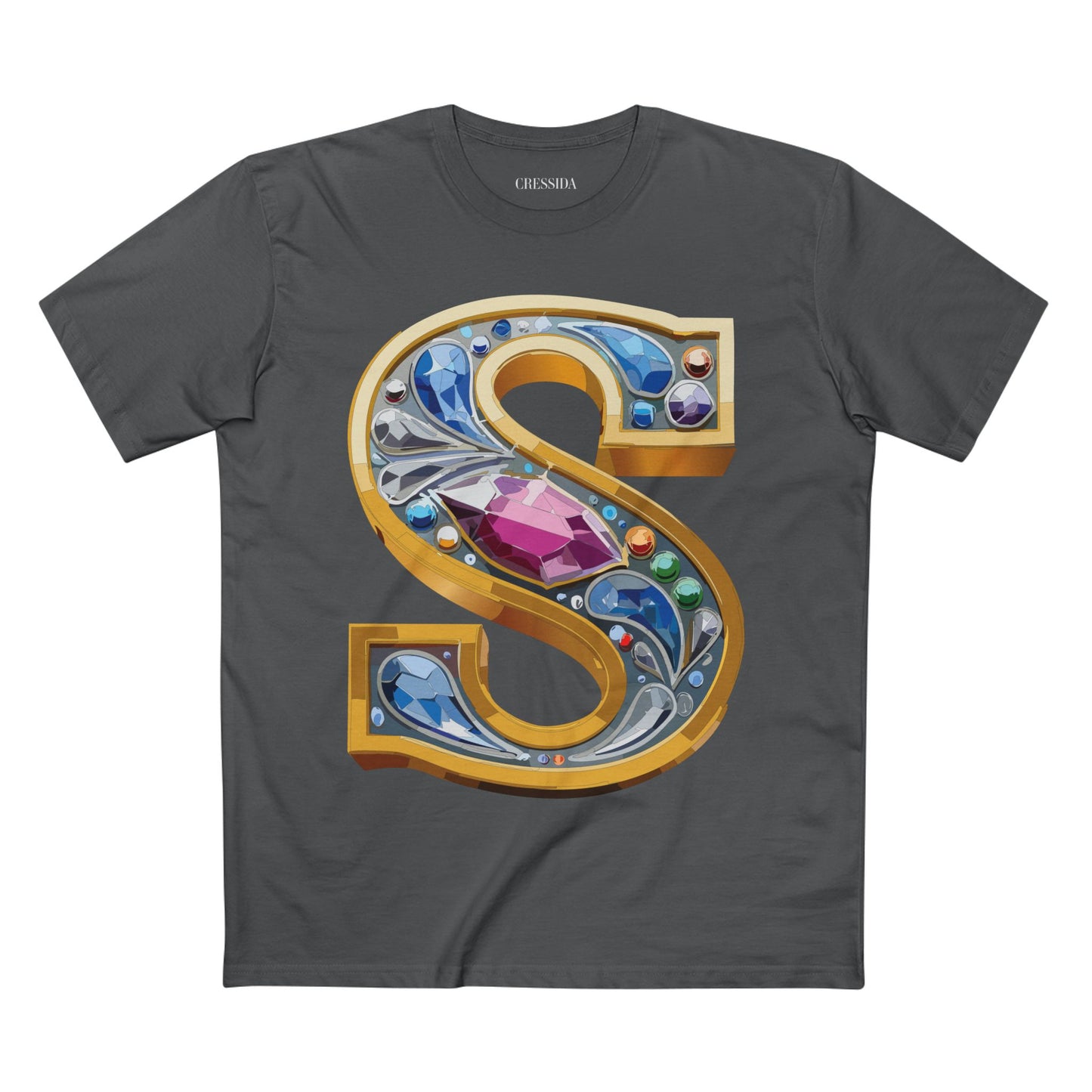 Letter Shirt, Shirt with Letters, Tee Shirt with Gold Letters