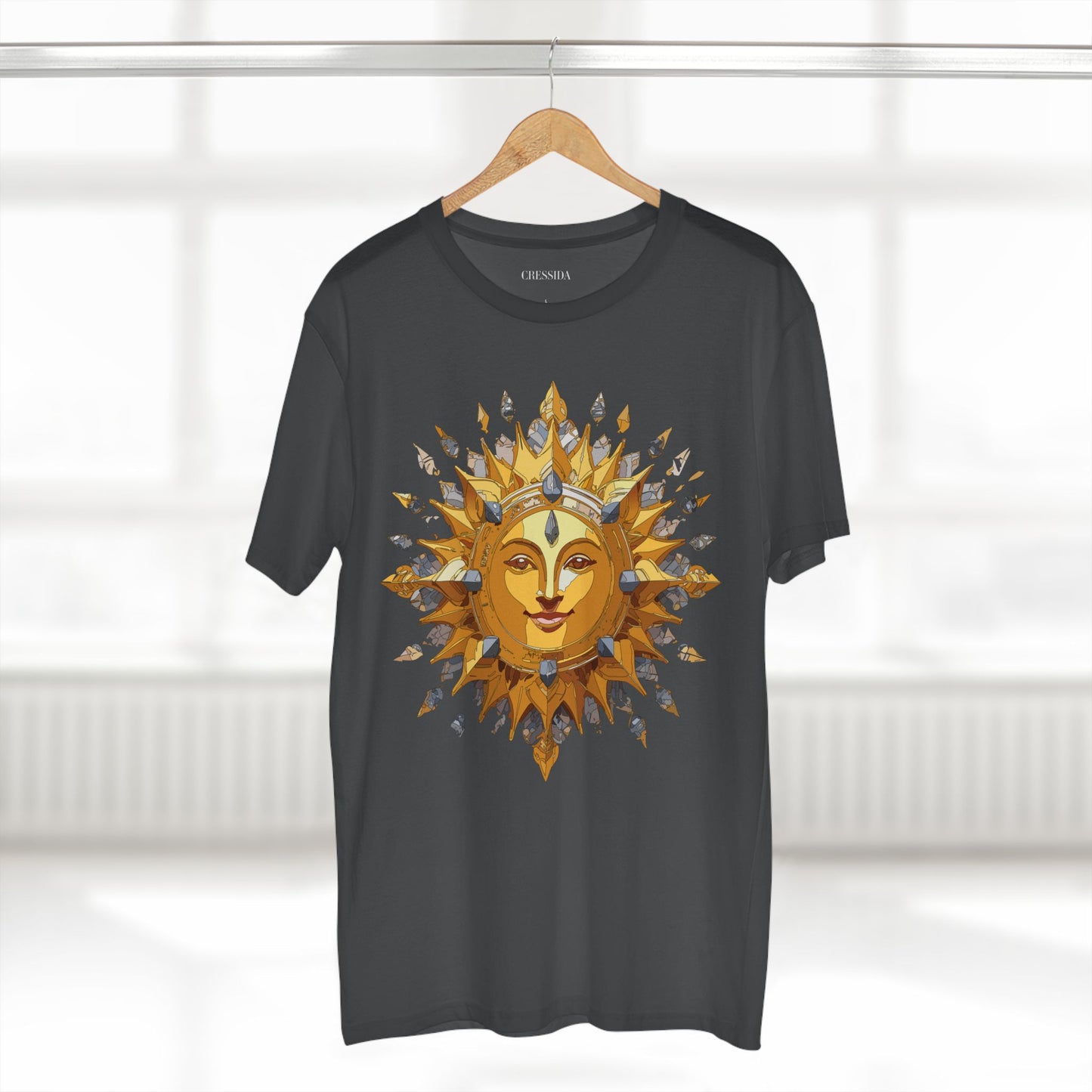 Sun Shirt, Shirt with Sun, Tee Shirt with Gold Sun
