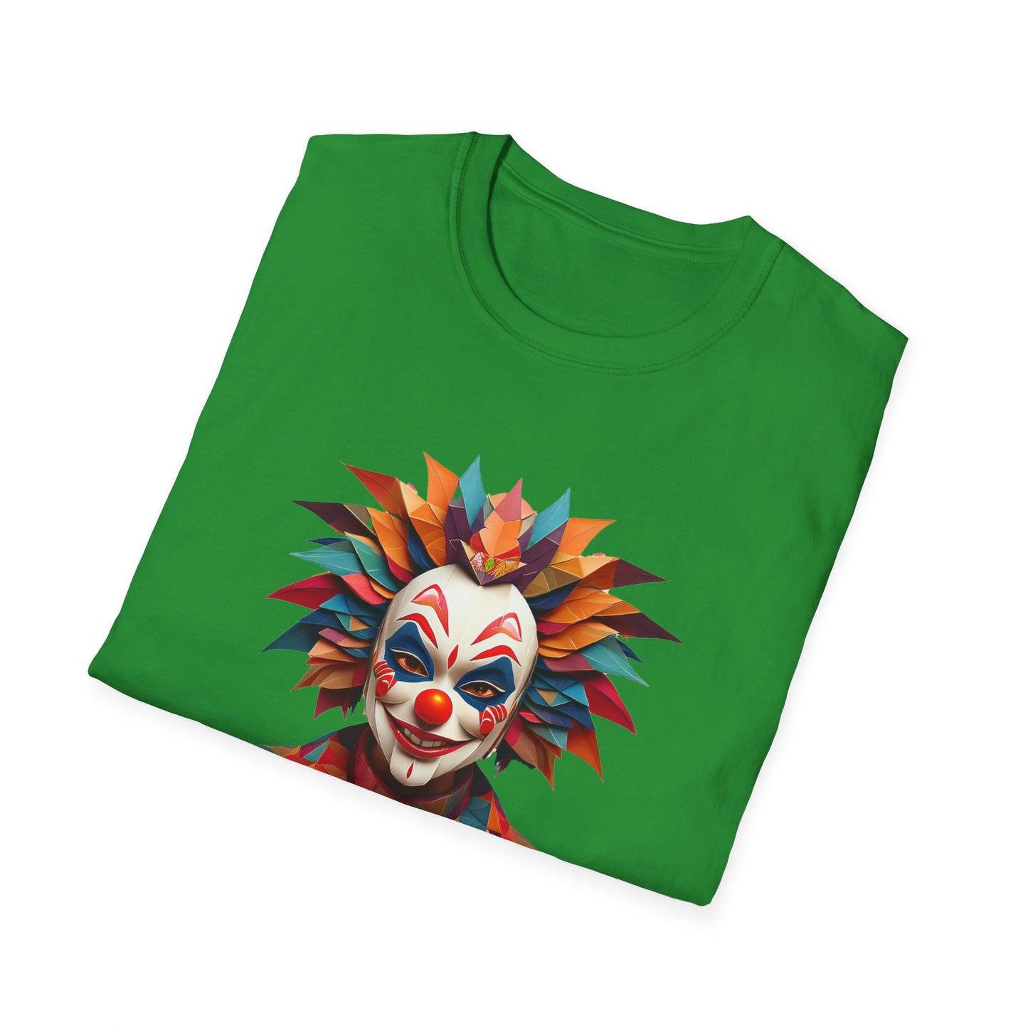 Clown Shirt, T Shirt with Clown, Funny Man Shirt, Tee Shirt with Funny Man, Circus Shirt, Shirt with Circus, Scary Man Shirt, Shirt with Scary Man