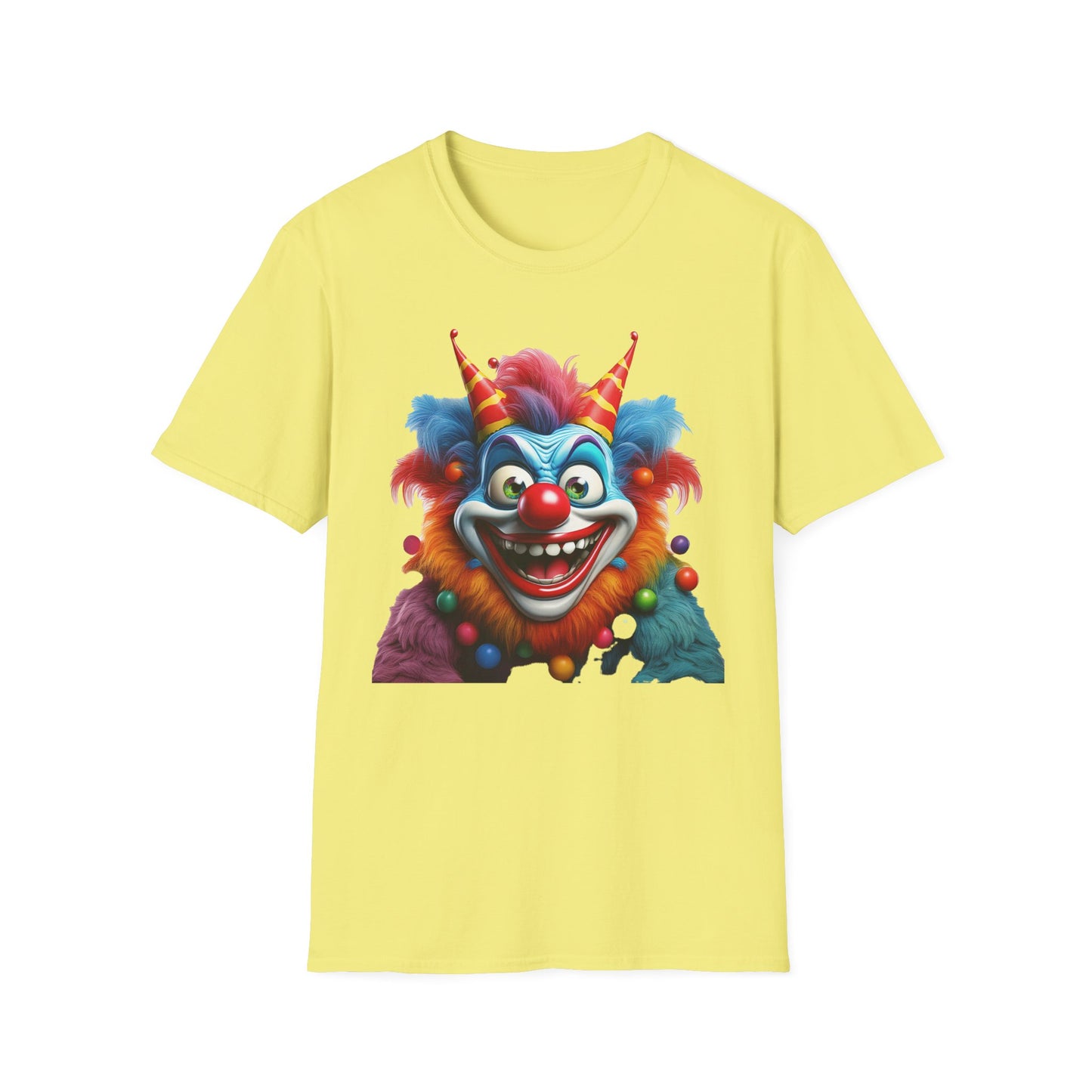Clown Shirt, T Shirt with Clown, Funny Man Shirt, Tee Shirt with Funny Man, Circus Shirt, Shirt with Circus, Scary Man Shirt, Shirt with Scary Man