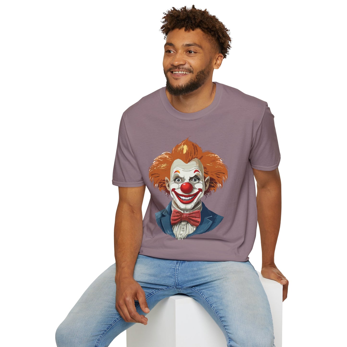 Clown Shirt, T Shirt with Clown, Funny Man Shirt, Tee Shirt with Funny Man, Circus Shirt, Shirt with Circus, Scary Man Shirt, Shirt with Scary Man